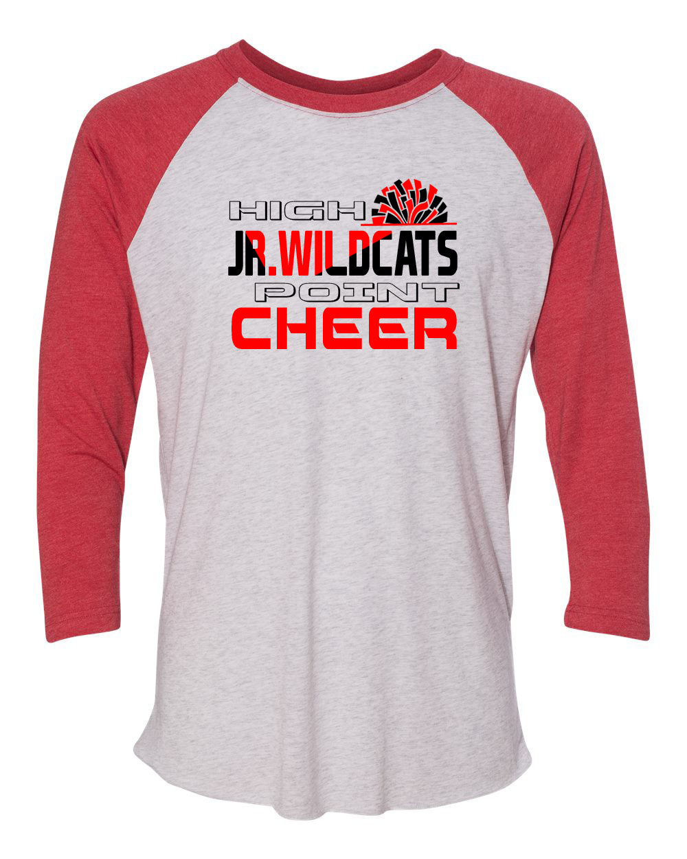 High Point Cheer design 5 raglan shirt
