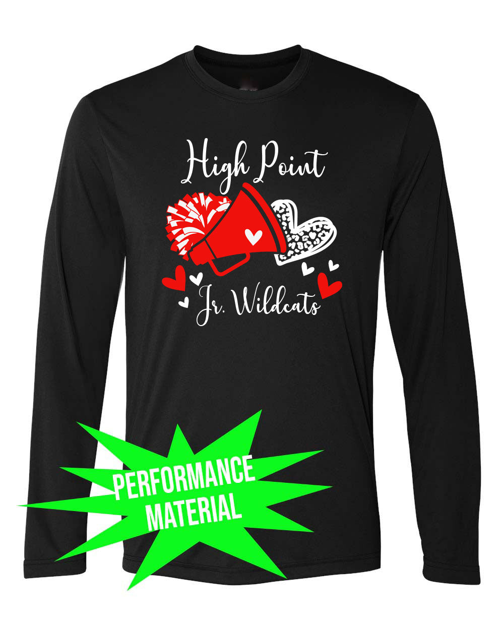 High Point cheer Performance Material Design 6 Long Sleeve Shirt