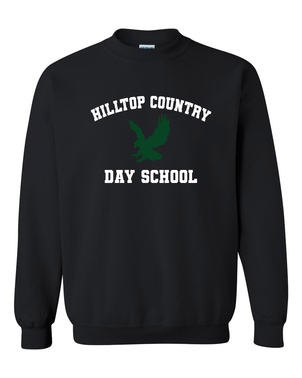 Hilltop Country Day School Design 1 non hooded sweatshirt
