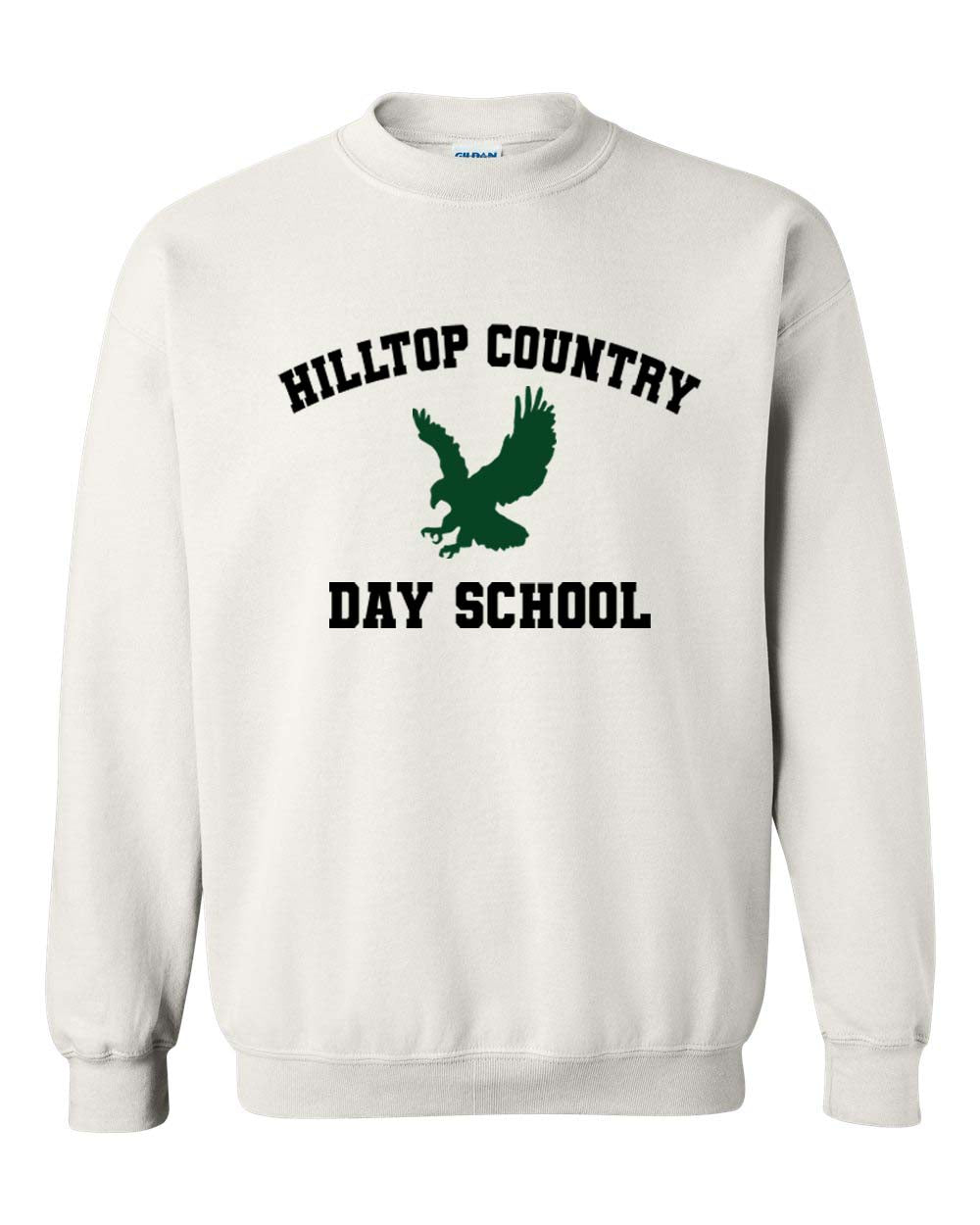 Hilltop Country Day School Design 1 non hooded sweatshirt