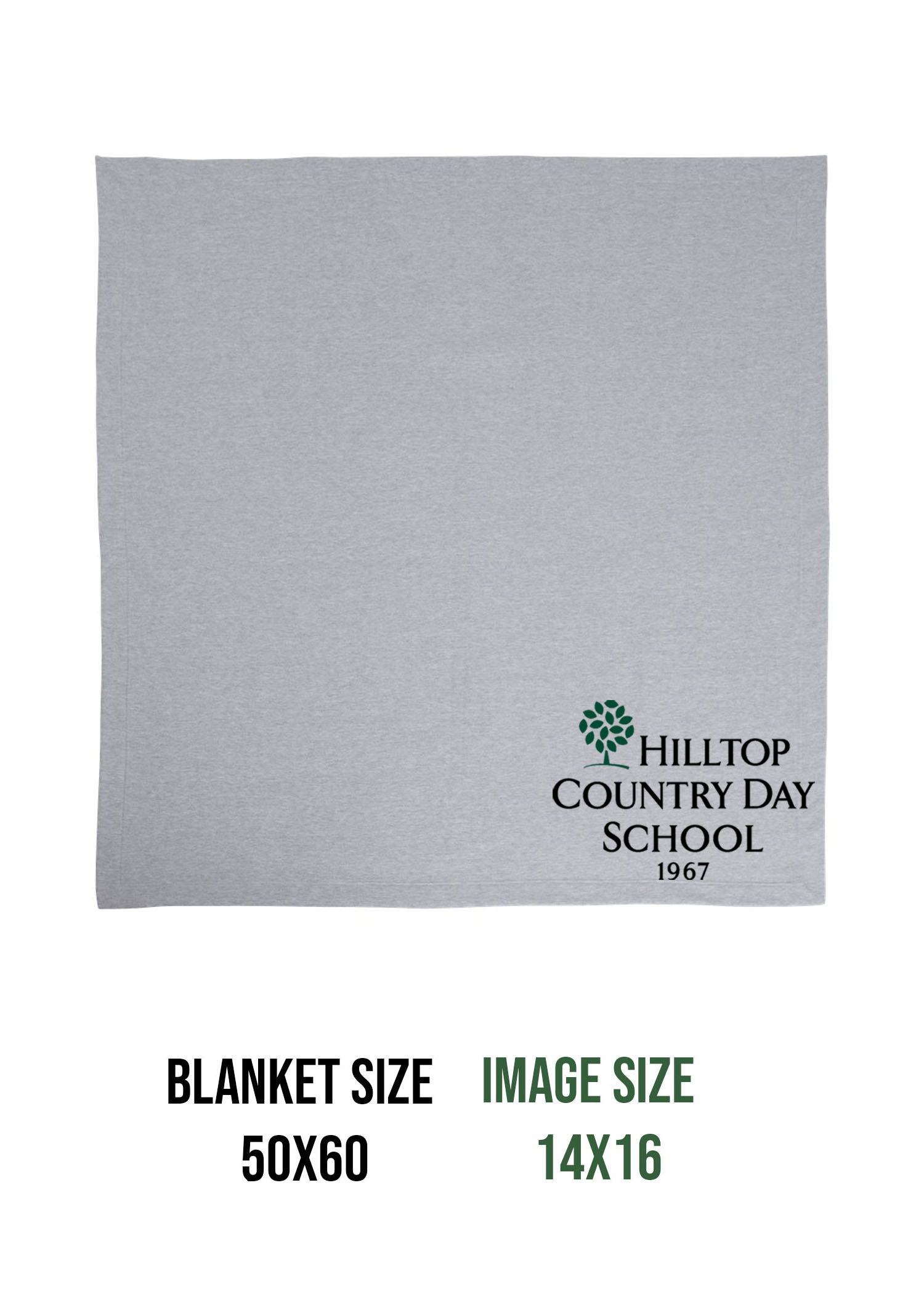 Hilltop Country Day School Design 2 Blanket