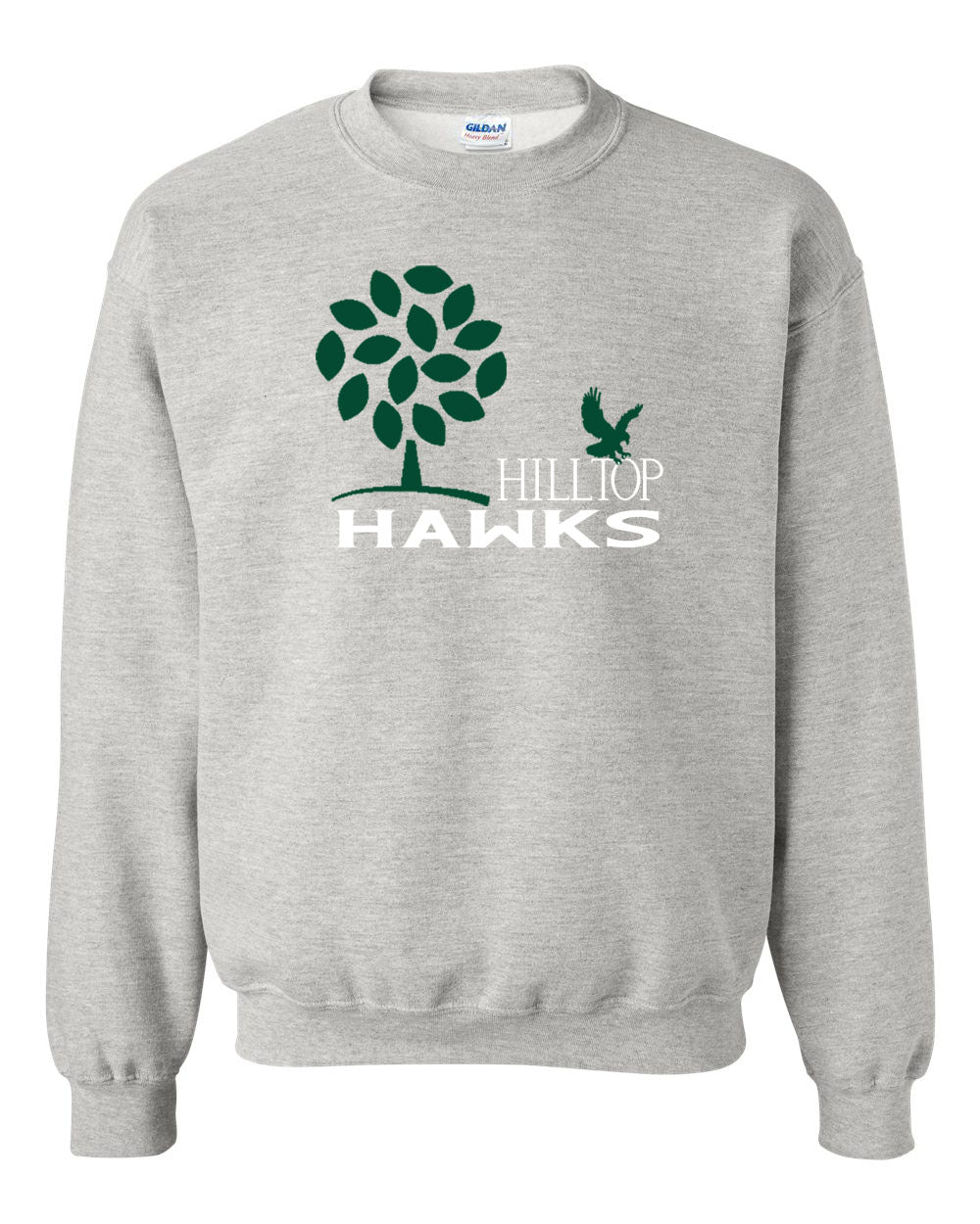 Hilltop Country Day School Design 3 non hooded sweatshirt