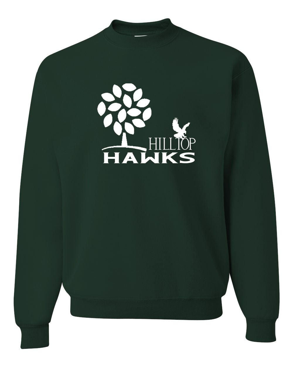 Hilltop Country Day School Design 3 non hooded sweatshirt