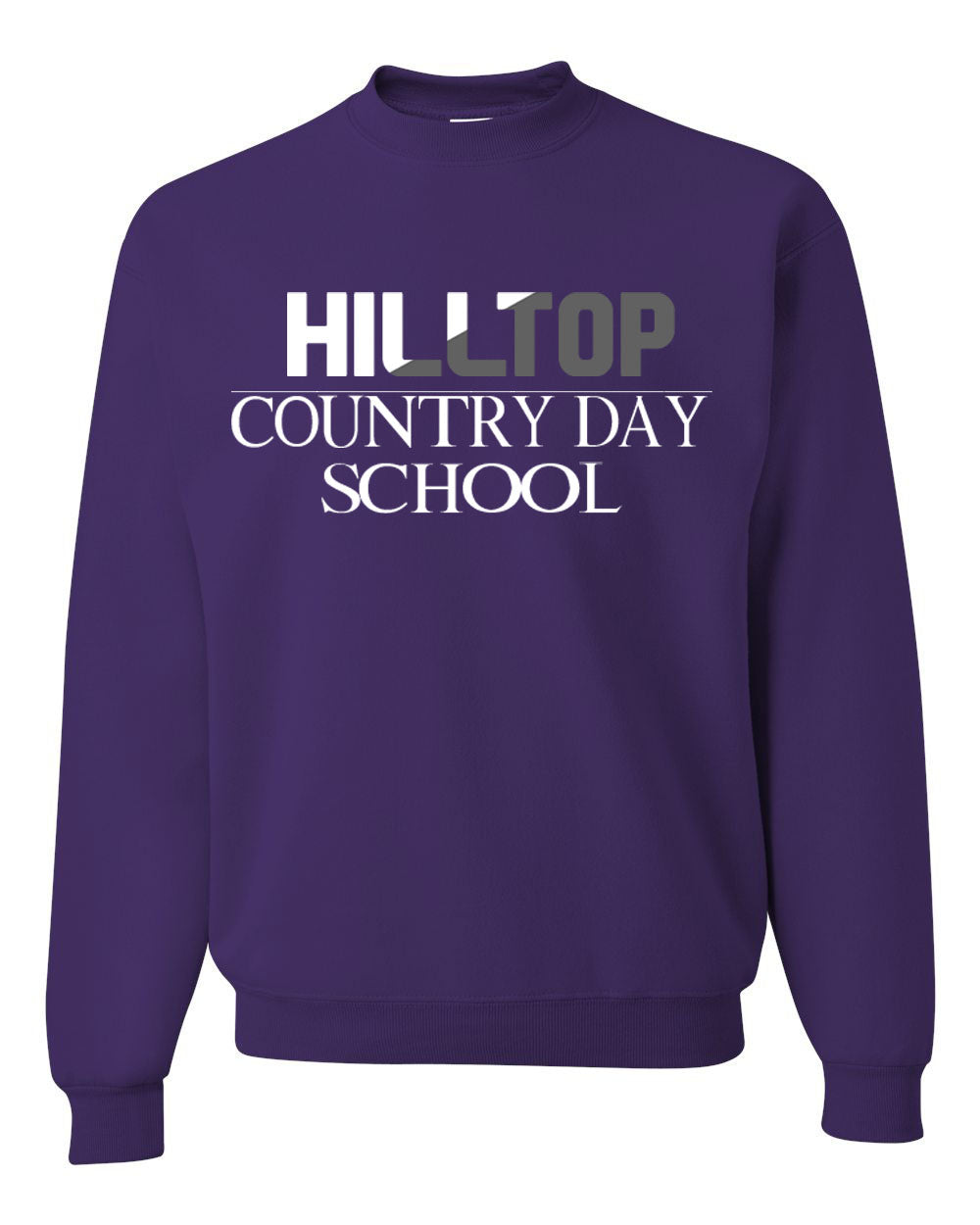 Hilltop Country Day School Design 4 non hooded sweatshirt