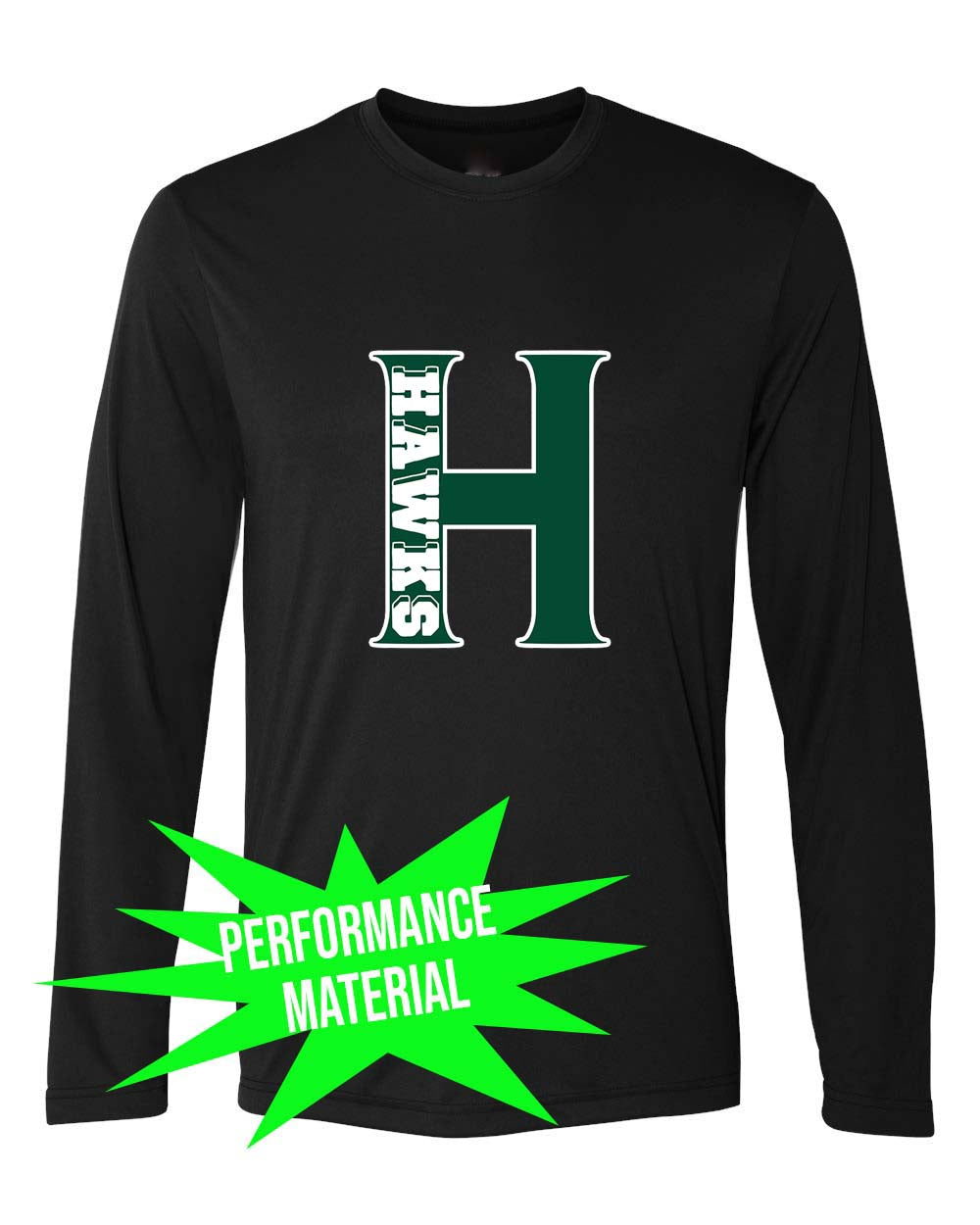 Hilltop Country Day School Performance Material Design 5 Long Sleeve Shirt