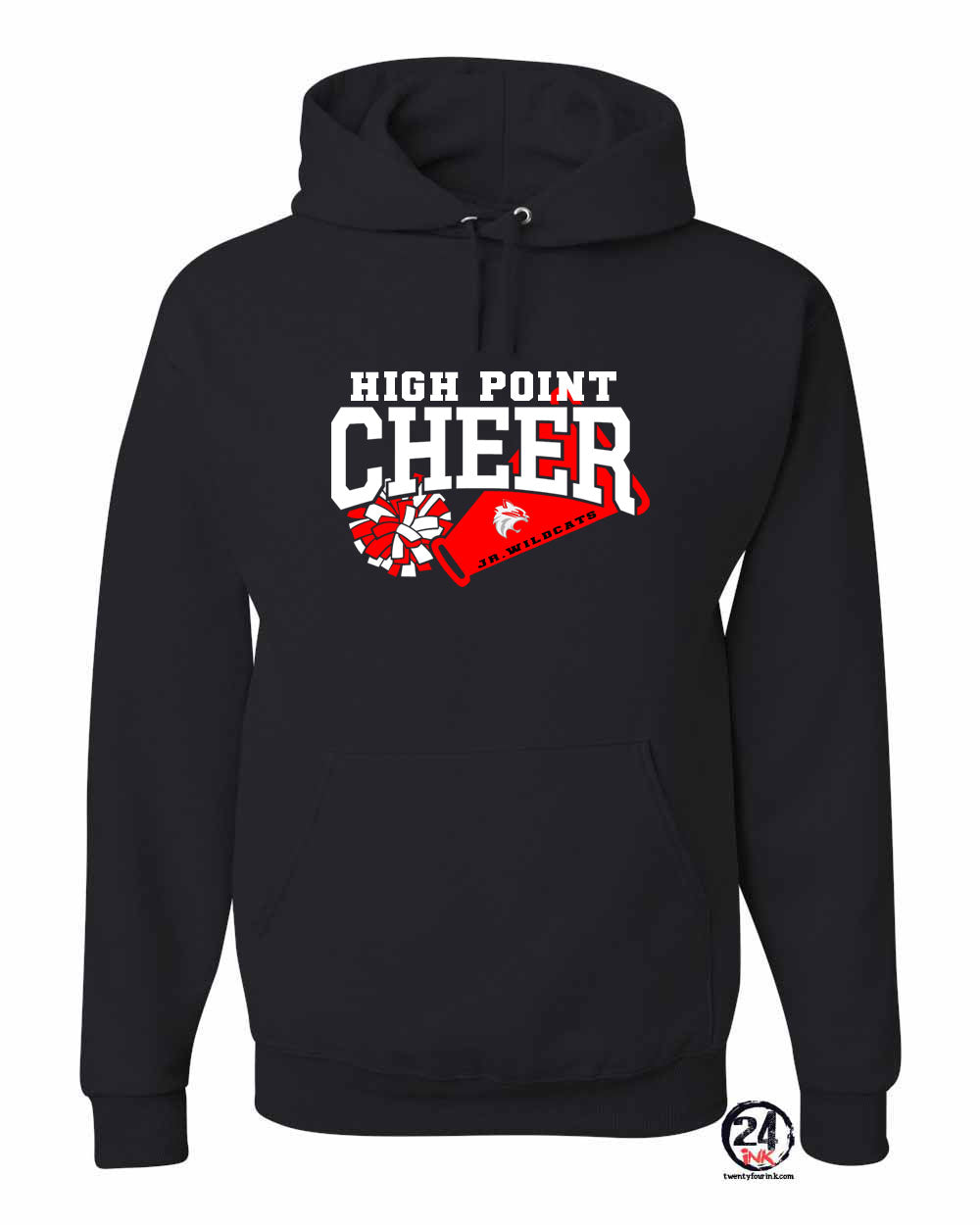 High Point Cheer Design 1 Hooded Sweatshirt