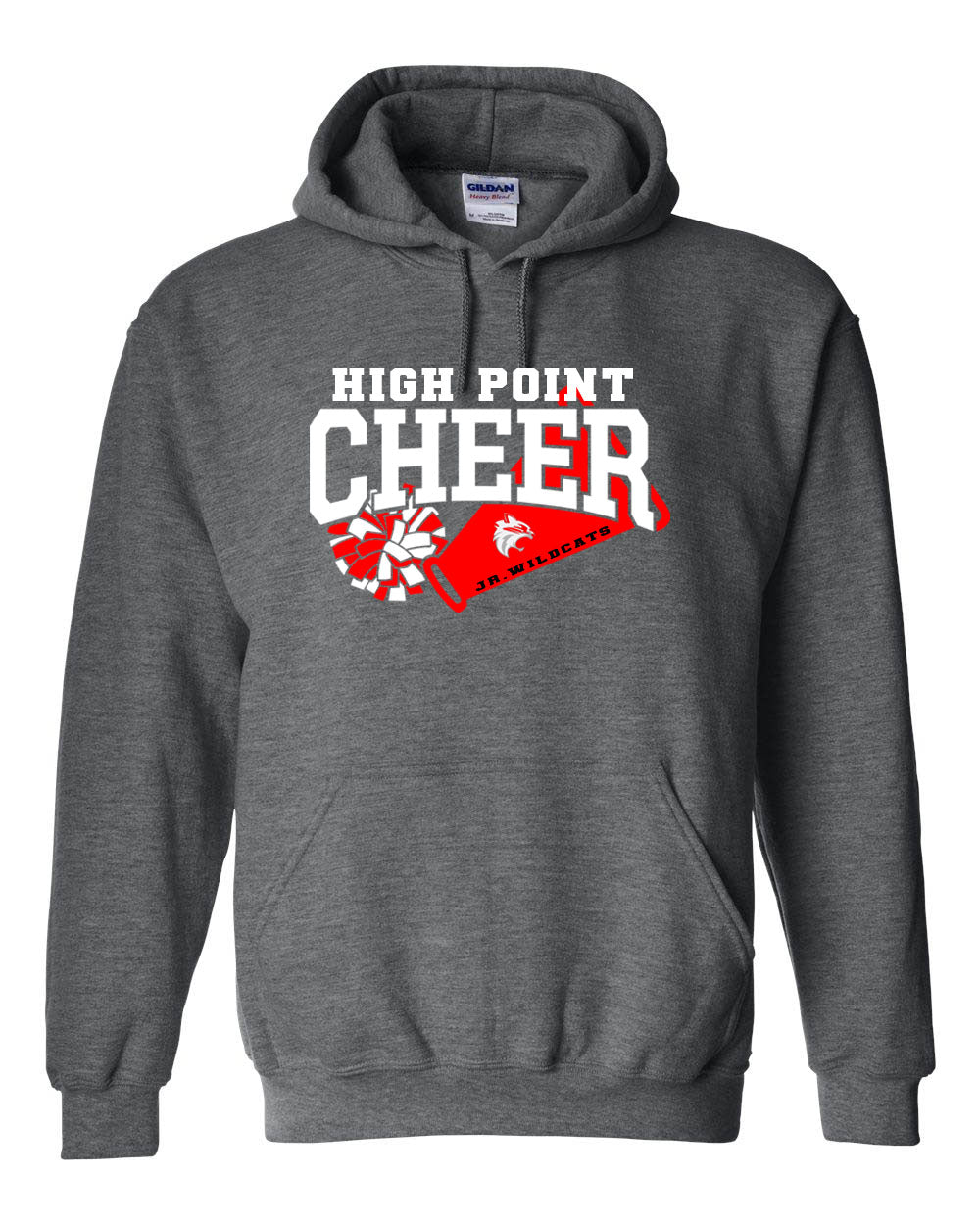 High Point Cheer Design 1 Hooded Sweatshirt