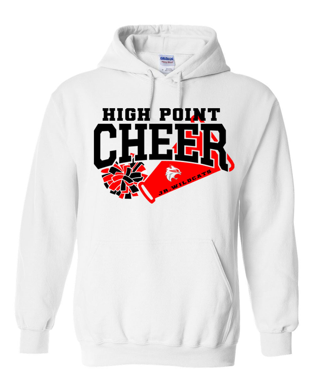 High Point Cheer Design 1 Hooded Sweatshirt