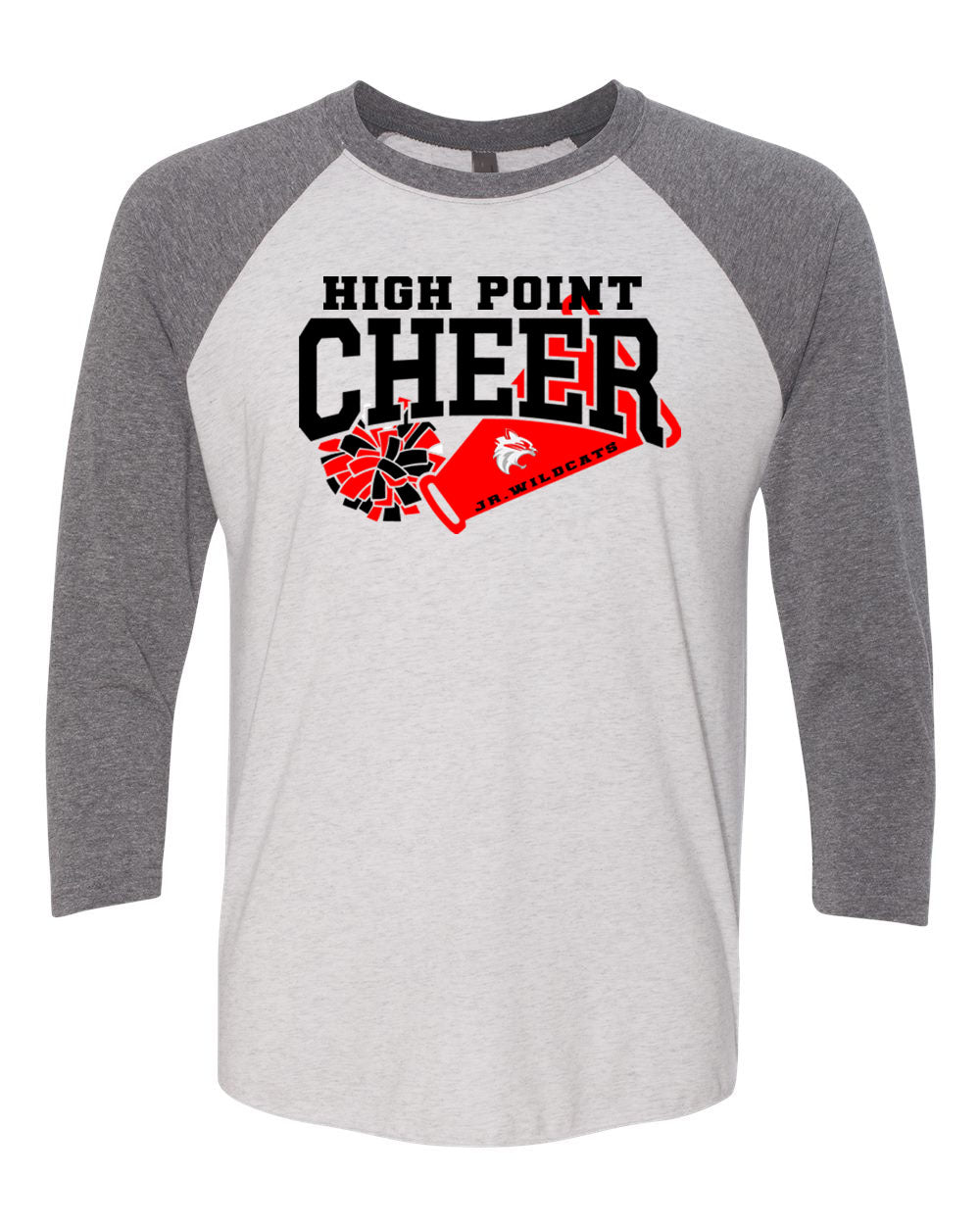 High Point Cheer design 1 raglan shirt