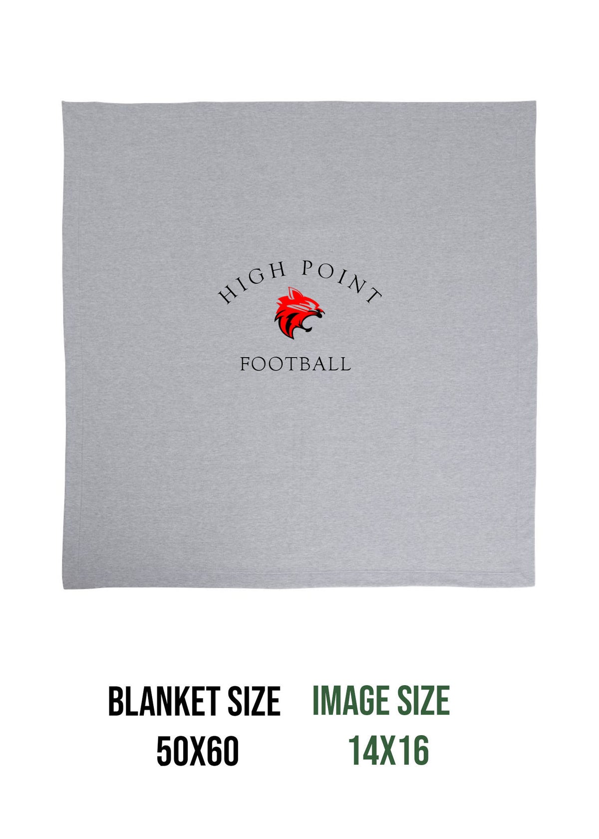 High Point Football Design 3 Blanket