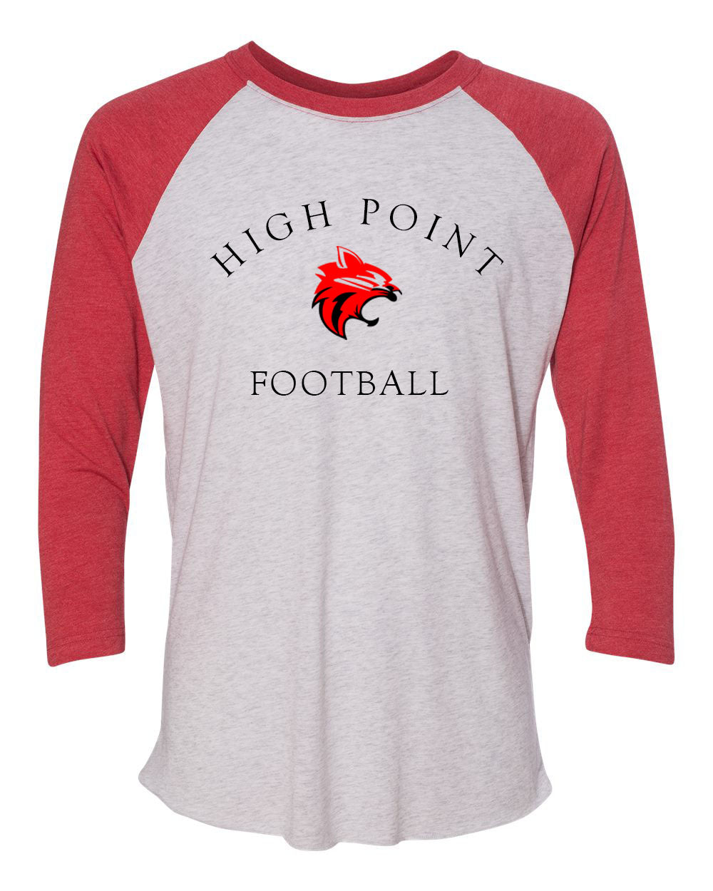 High Point Football design 3 raglan shirt