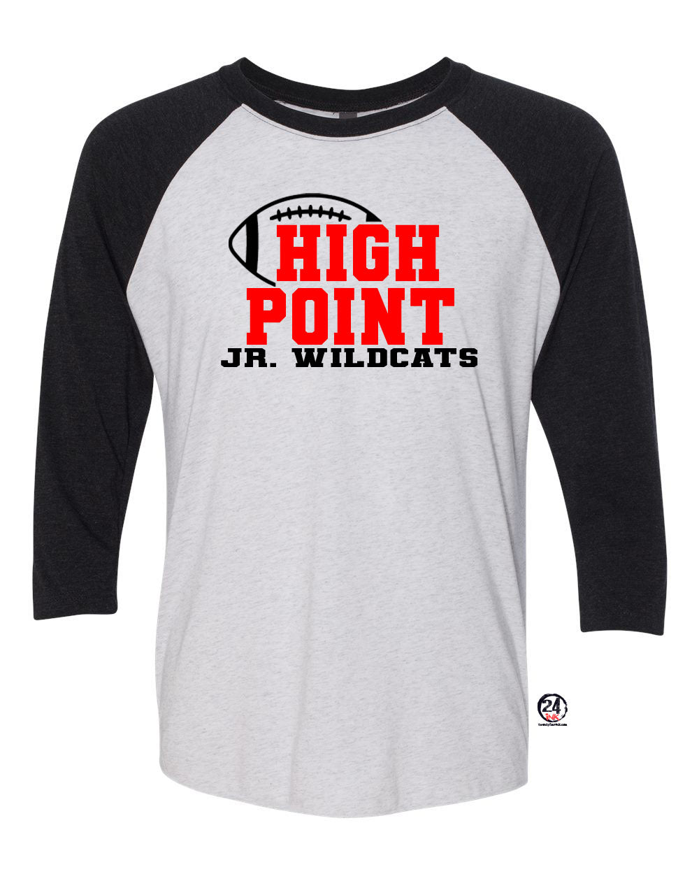High Point Football design 2 raglan shirt