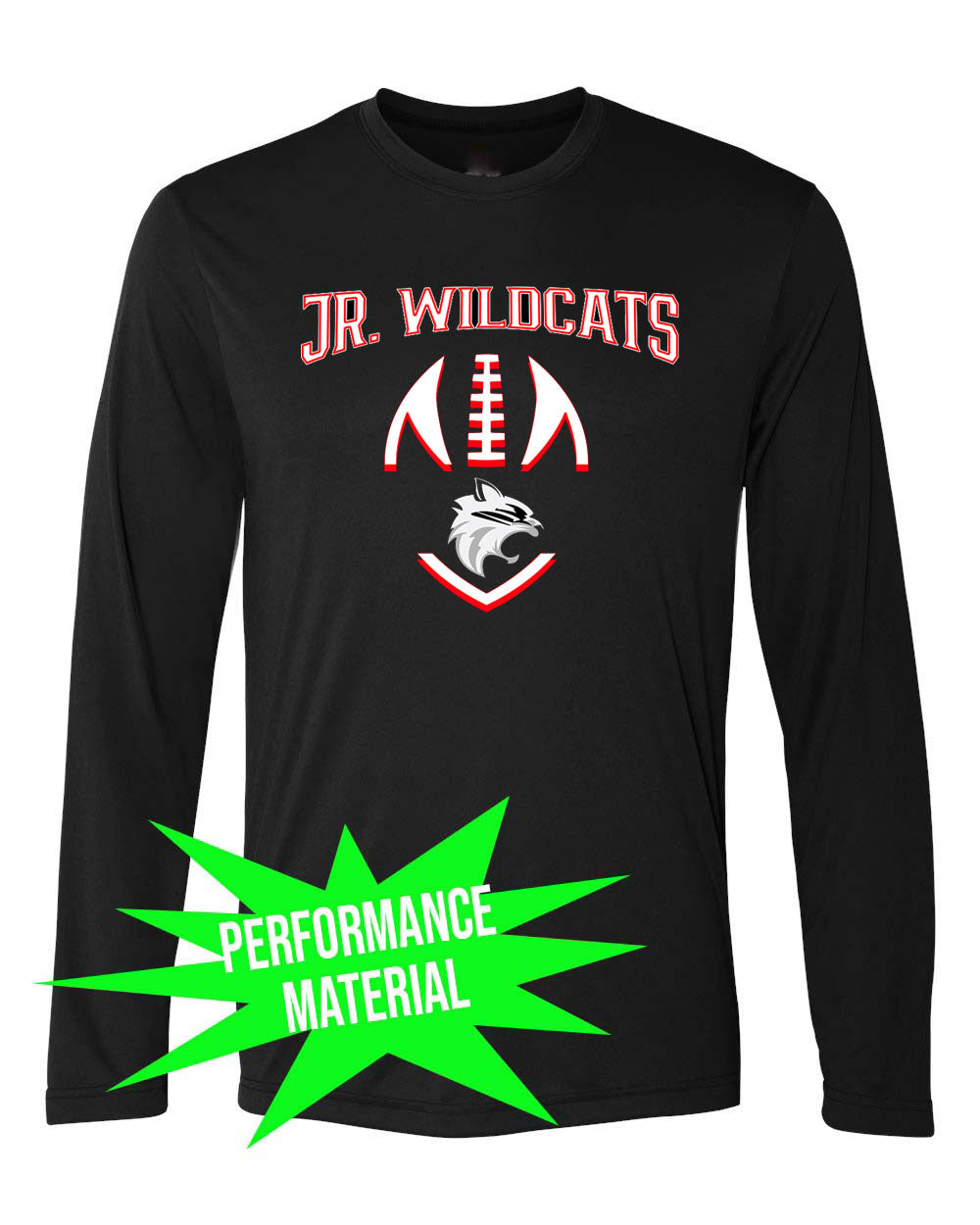 High Point Football Performance Material Design 4 Long Sleeve Shirt
