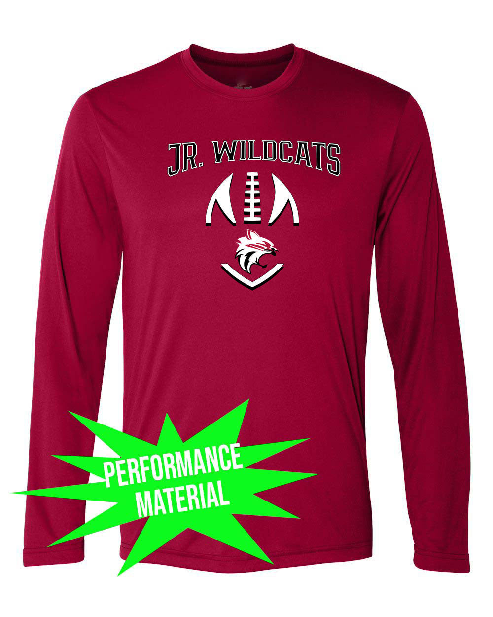 High Point Football Performance Material Design 4 Long Sleeve Shirt