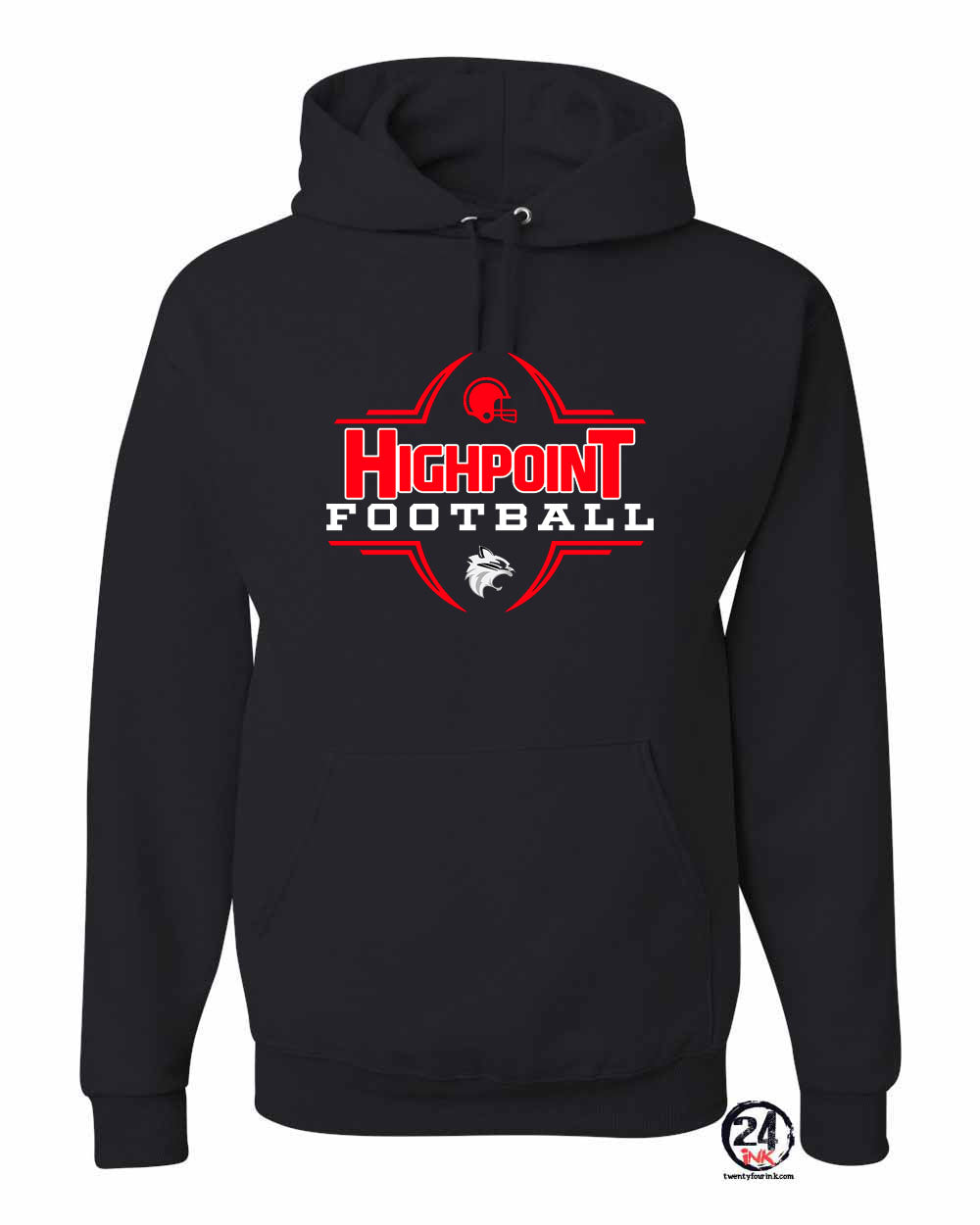 High Point Football Design 6 Hooded Sweatshirt