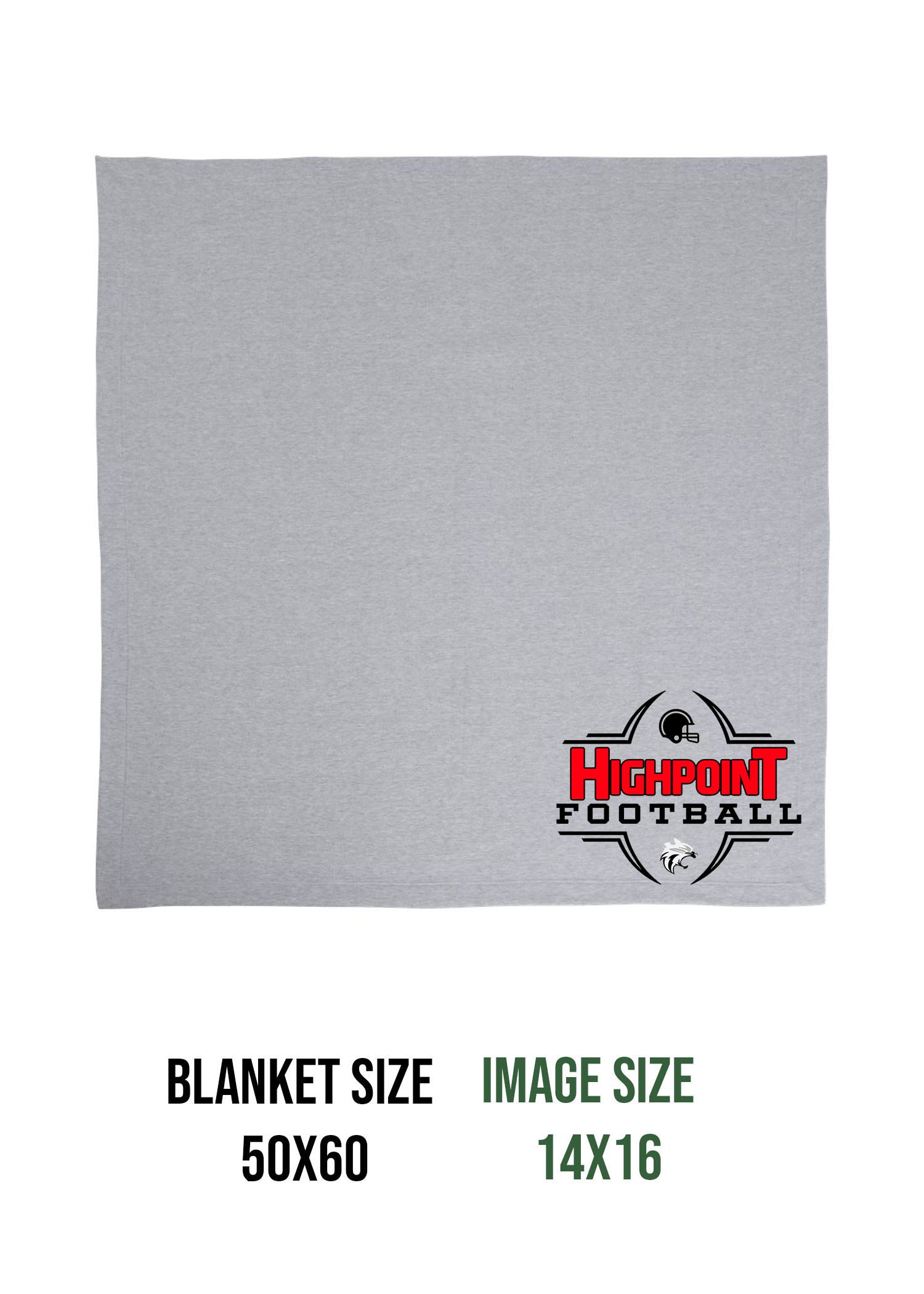 High Point Football Design 6 Blanket