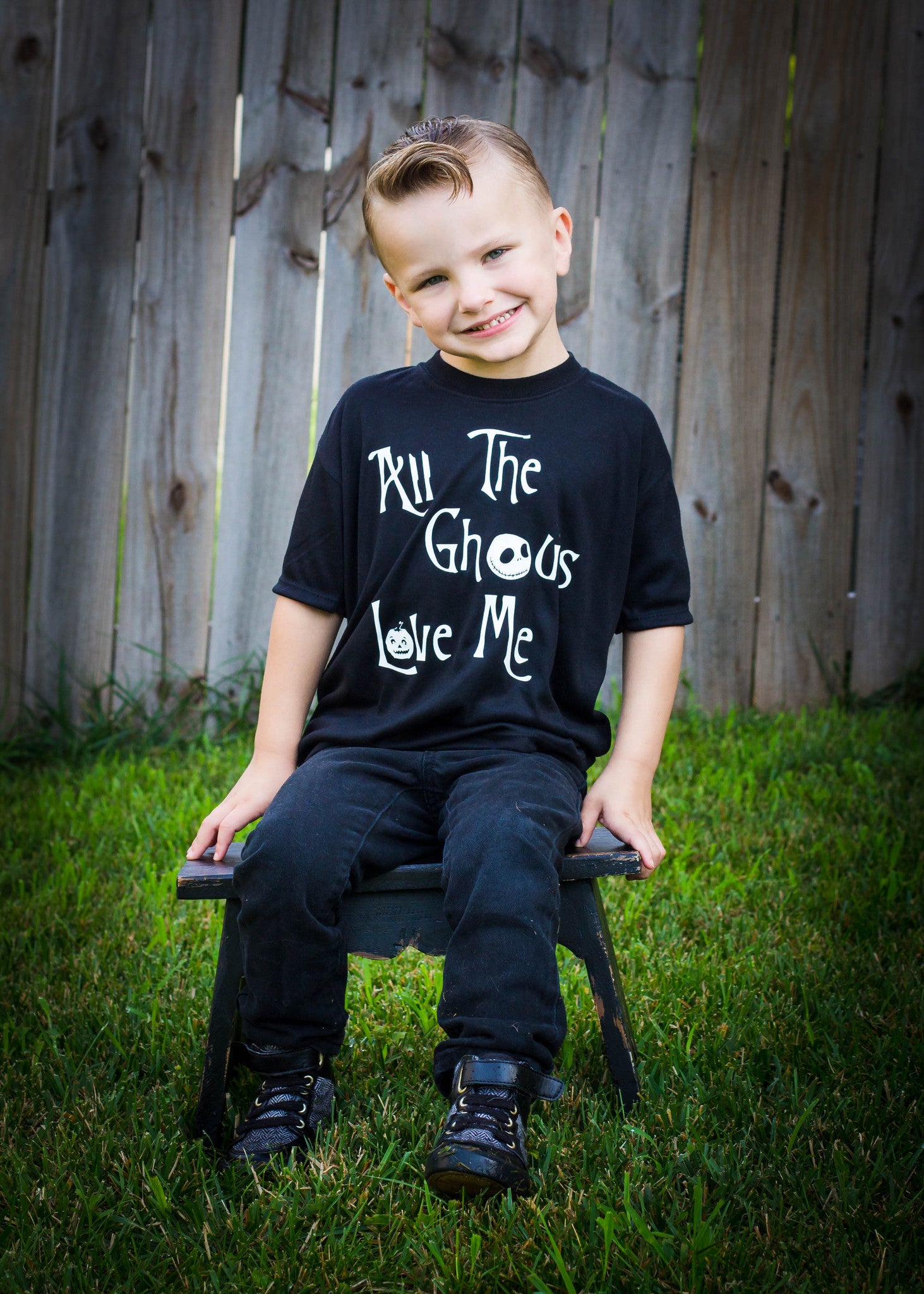 Halloween T-Shirt, All the Ghouls Love Me, GLOW IN THE DARK