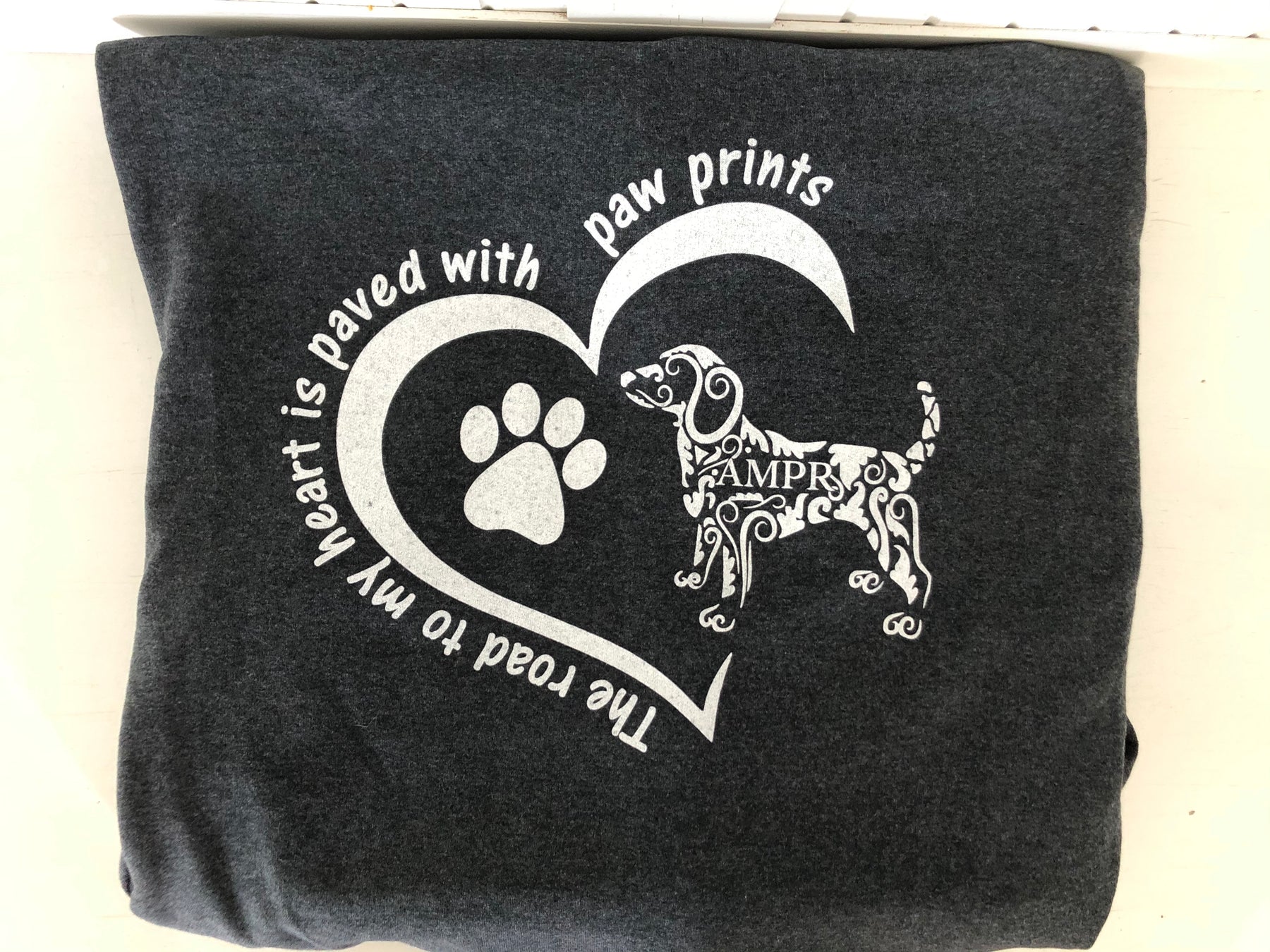 Ampr The road to my heart is paved with paw prints Zip up
