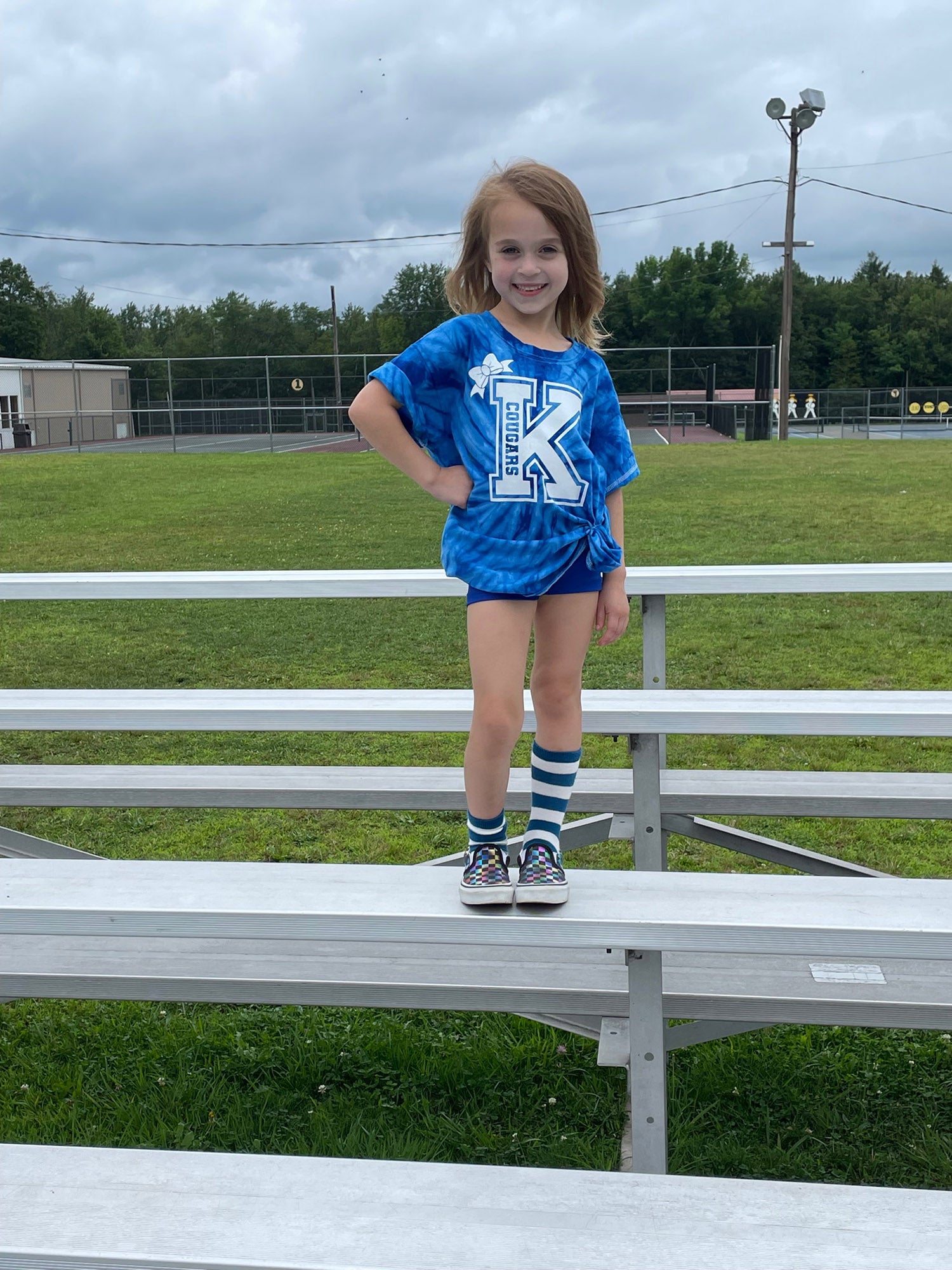 Big K Cougars GLITTER Tie Dye t-shirt