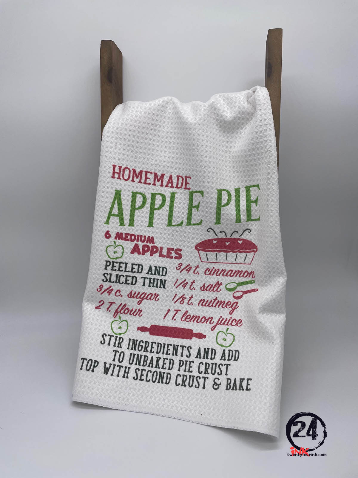 Apple Pie Recipe Hand Towel
