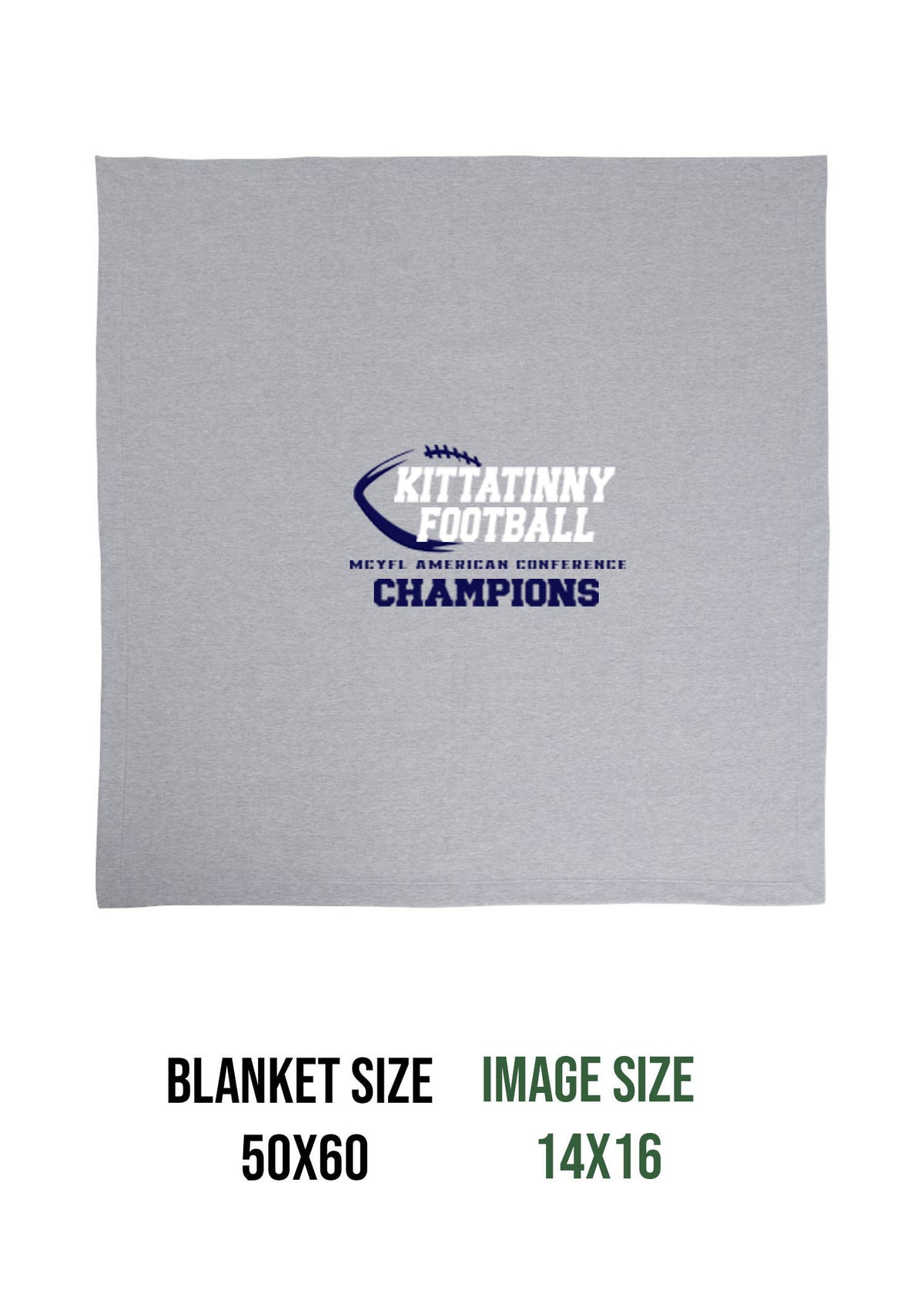 Kitattinny Football Champs Blanket
