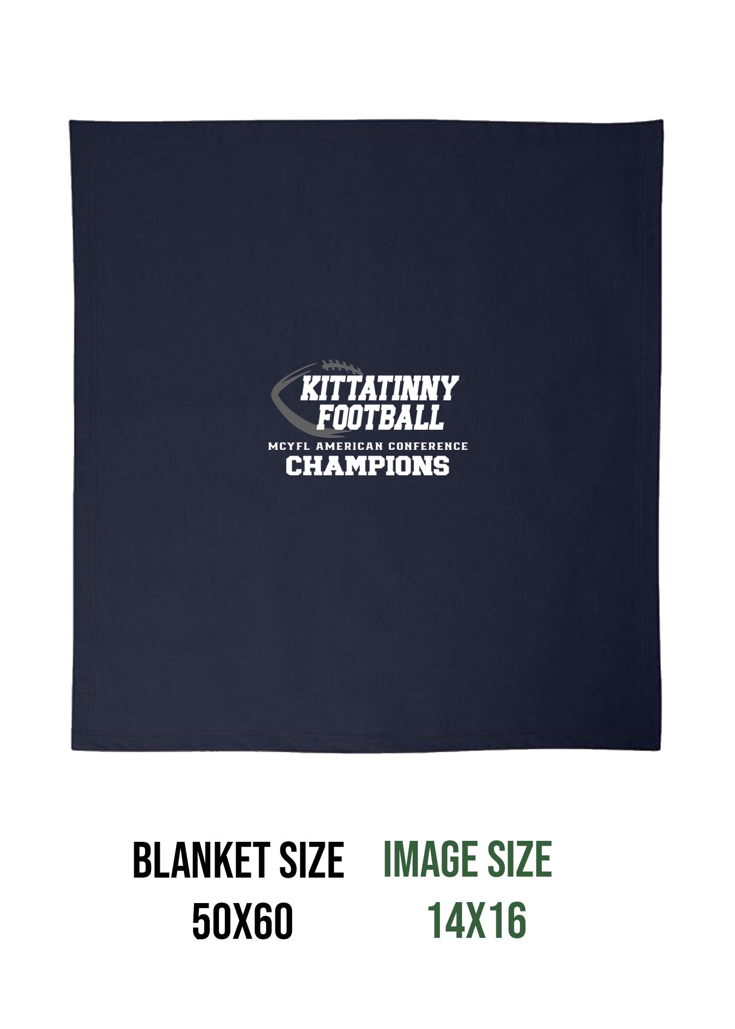 Kitattinny Football Champs Blanket