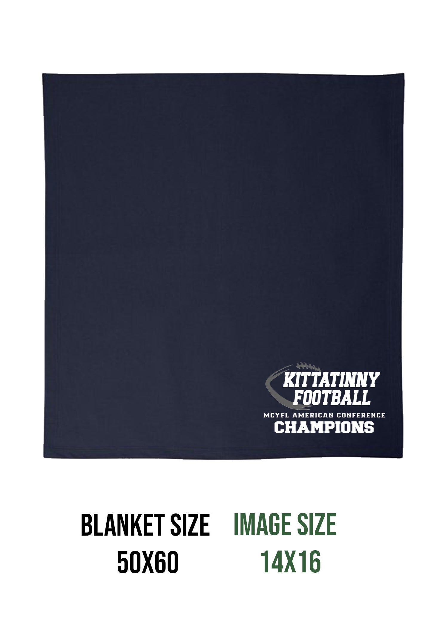 Kitattinny Football Champs Blanket