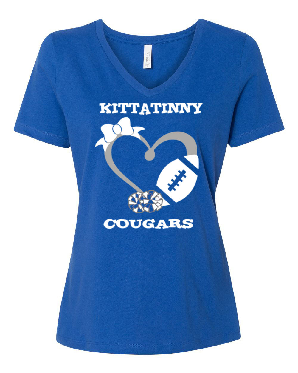 Kittatinny Cheer Design 3 V-neck T-Shirt
