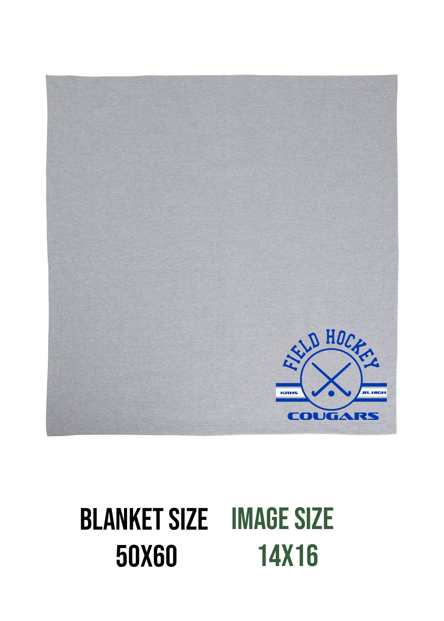 Kittatinny Jr High Field Hockey Design 1 Blanket