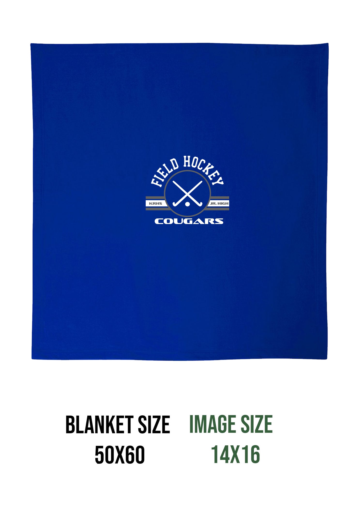Kittatinny Jr High Field Hockey Design 1 Blanket