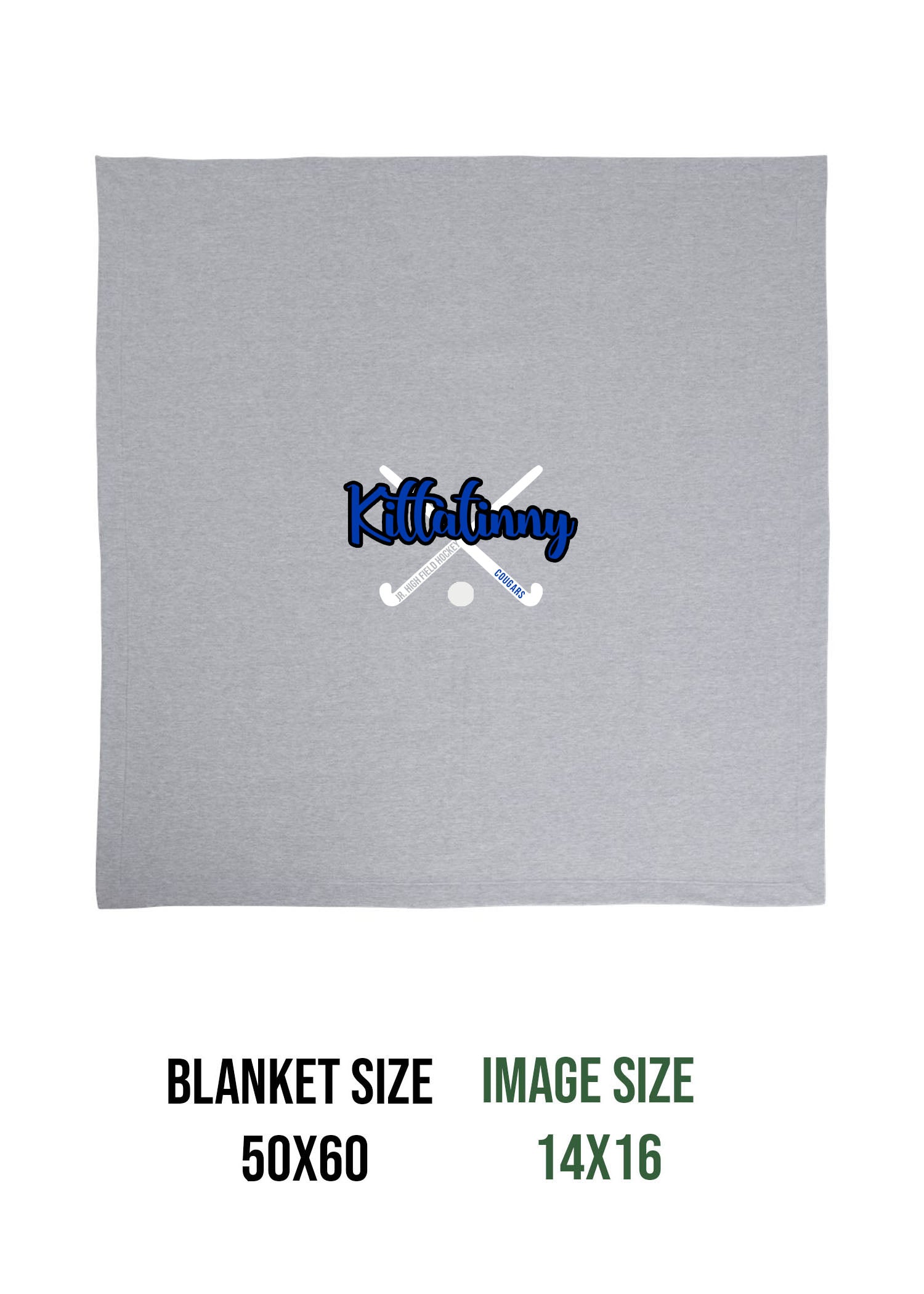 Kittatinny Jr High Field Hockey Design 2 Blanket