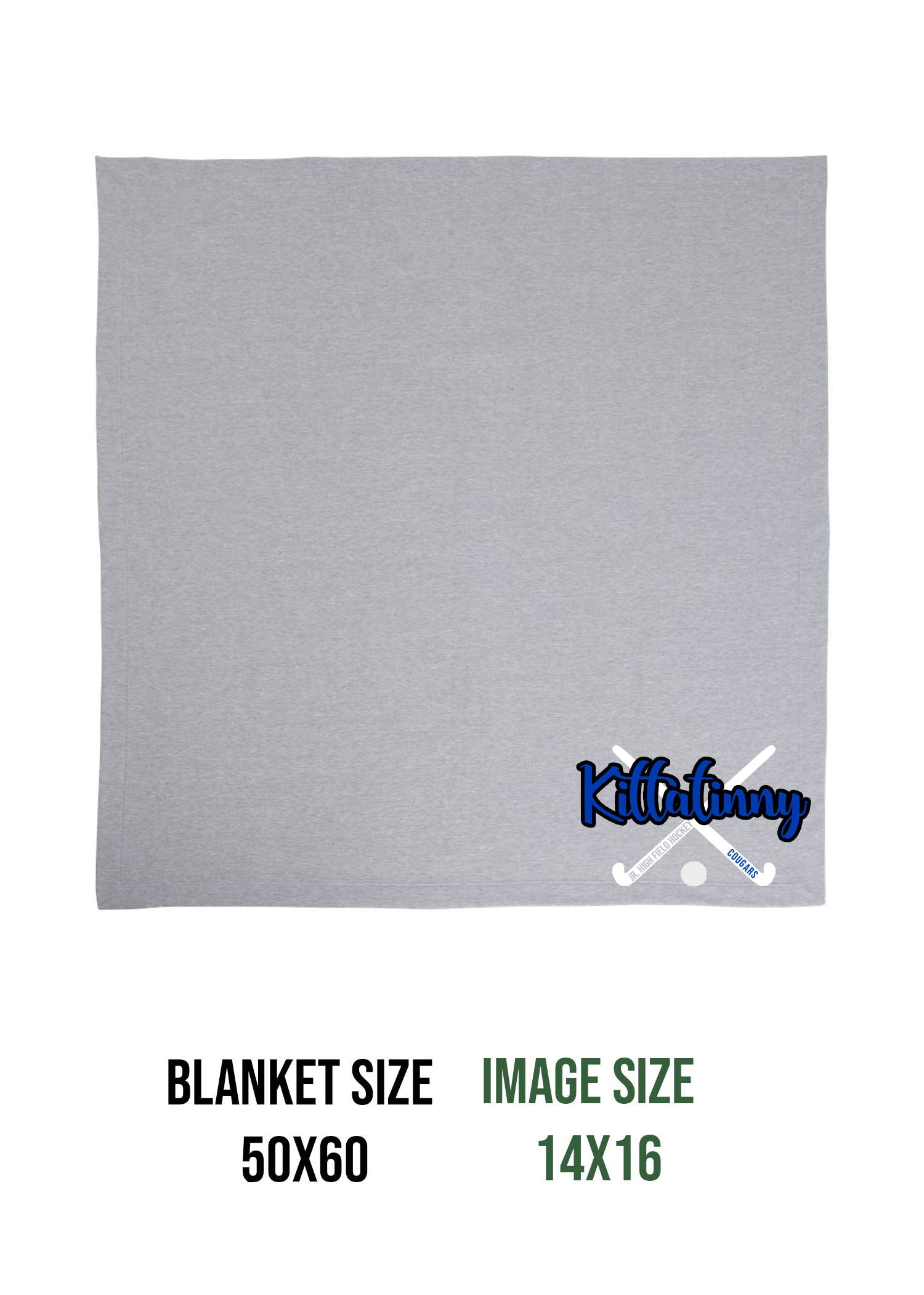Kittatinny Jr High Field Hockey Design 2 Blanket