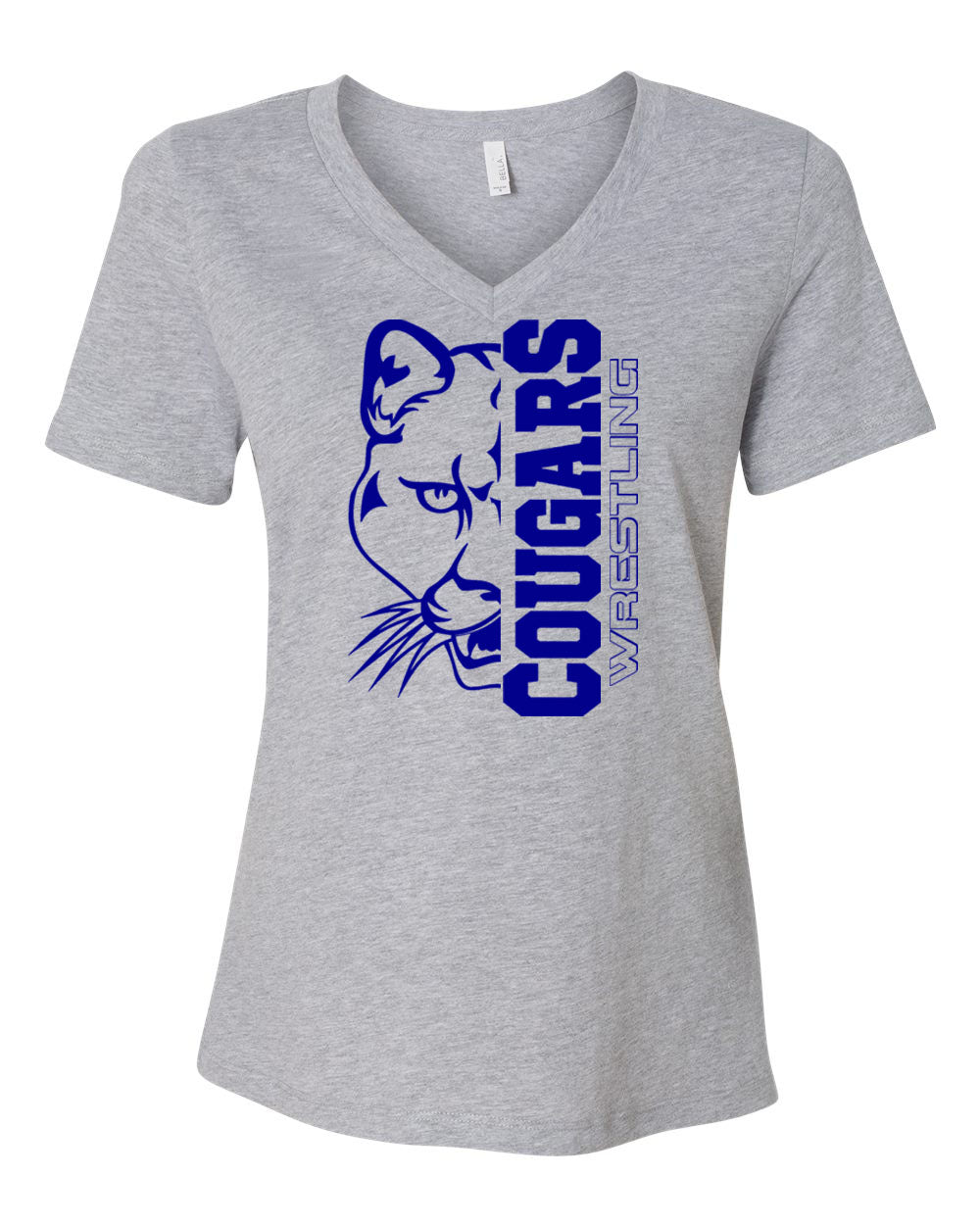 Kittatinny Wresting Design 1 V-neck T-Shirt