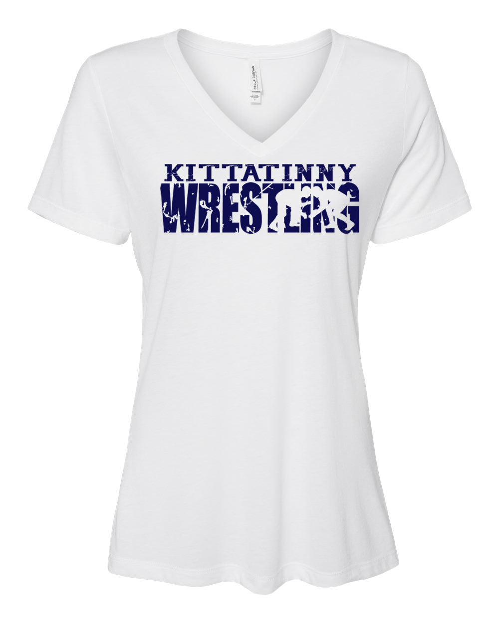 Kittatinny Wresting Design 2 V-neck T-Shirt