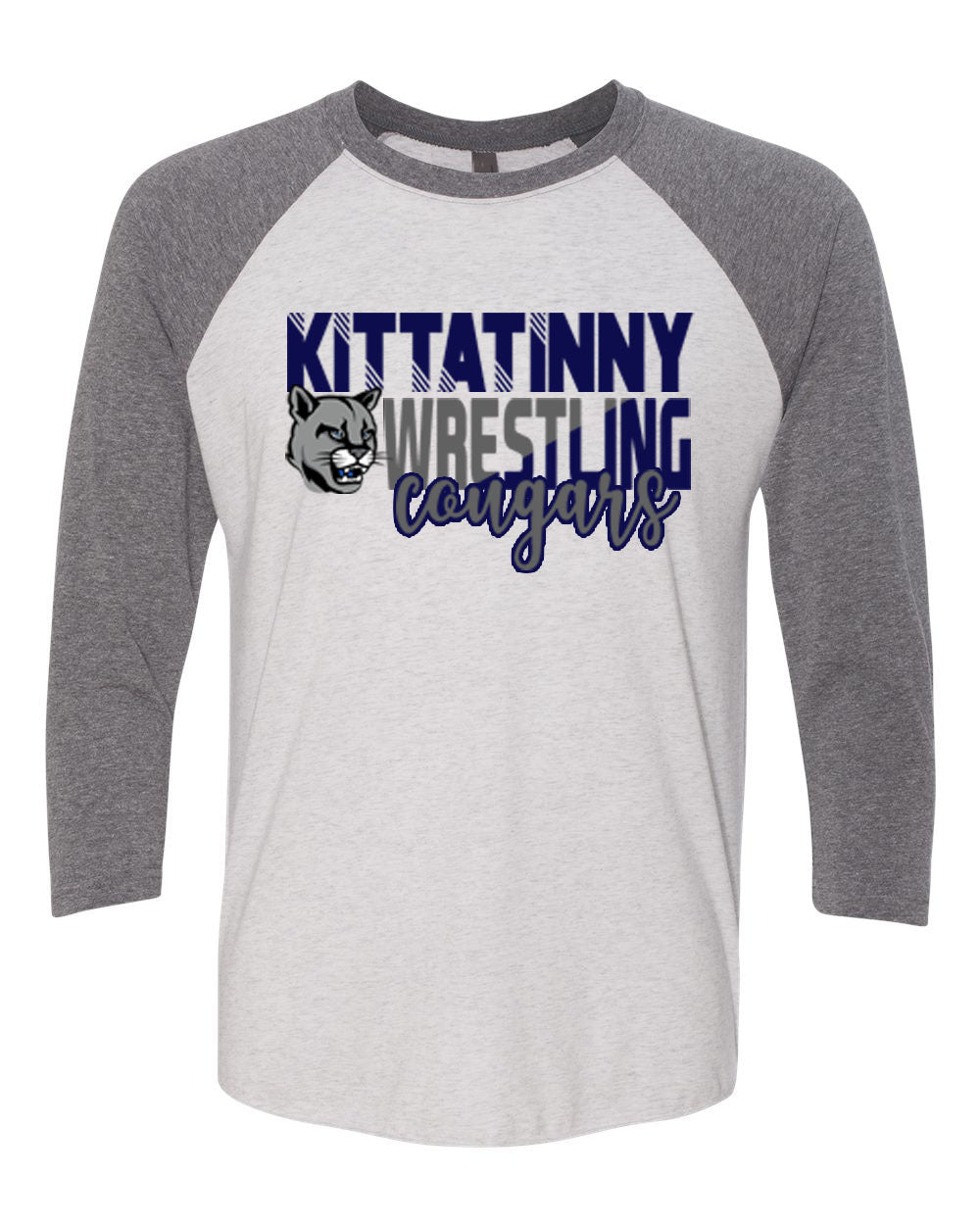 Kittatinny Wrestling Design 4 raglan shirt