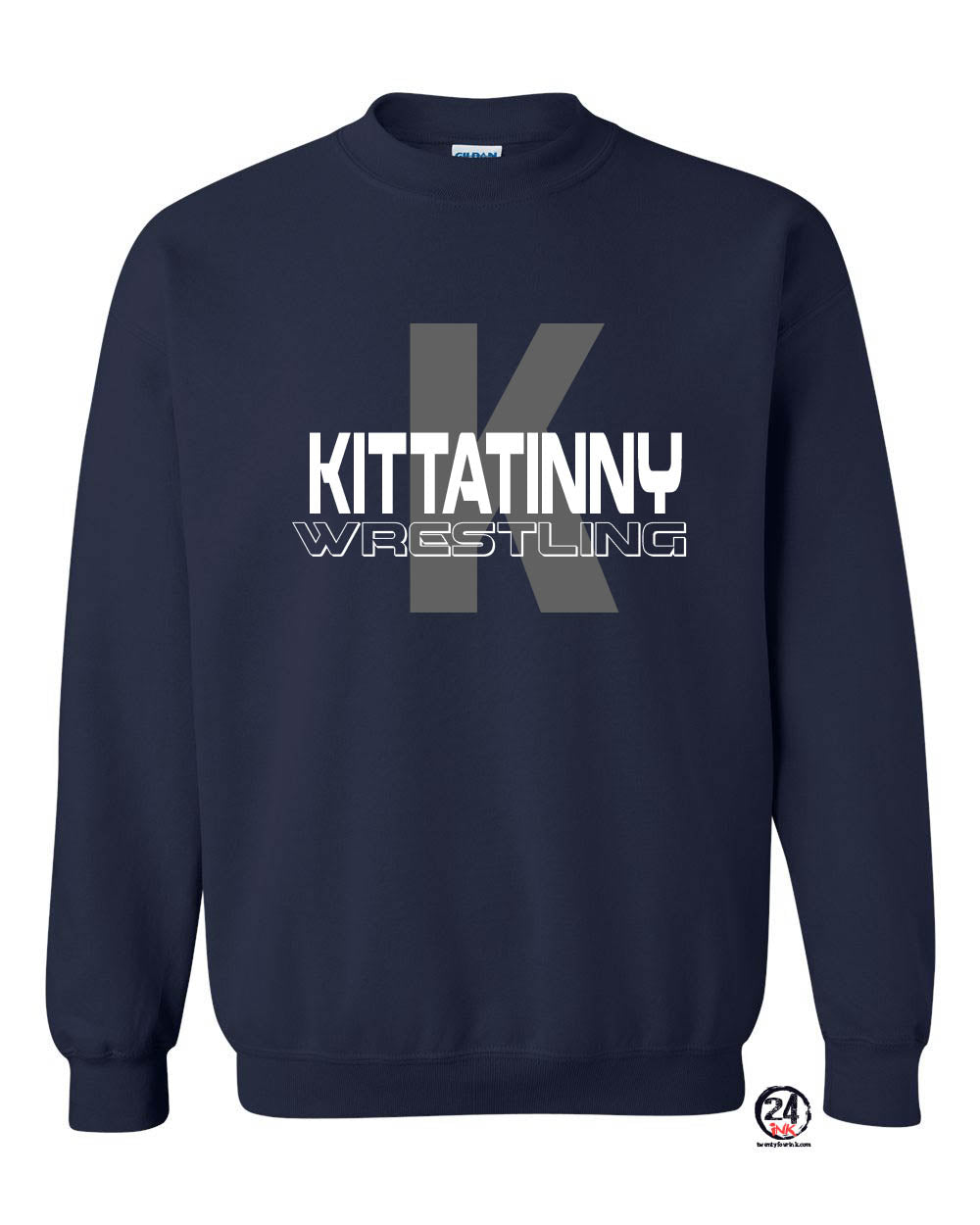 Kittatinny Wrestling Design 5 non hooded sweatshirt