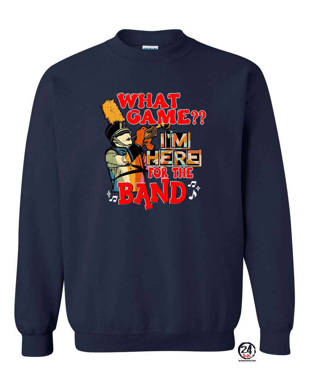 North Warren Marching Band Design 2 non hooded sweatshirt