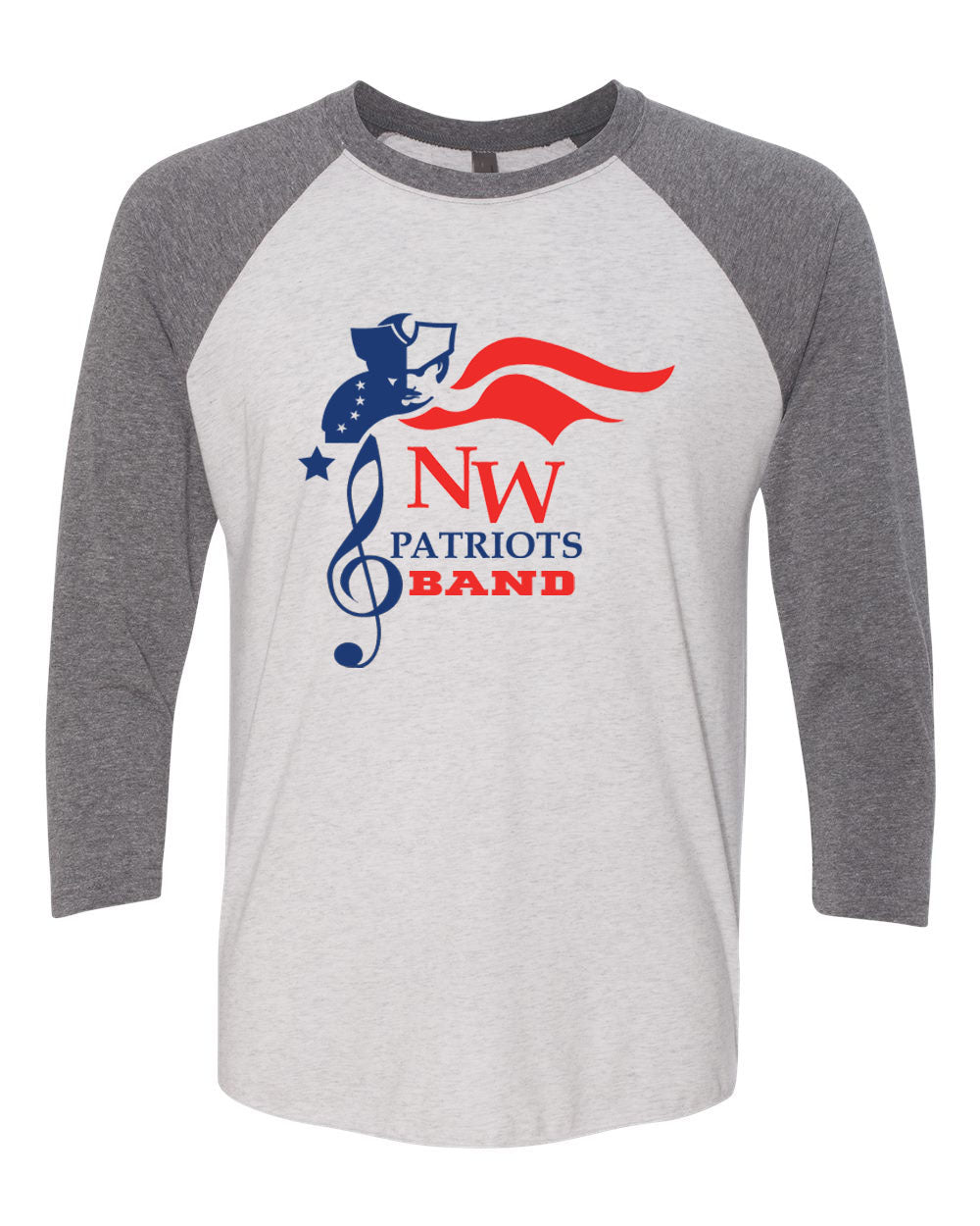 North Warren Marching Band design 3 raglan shirt