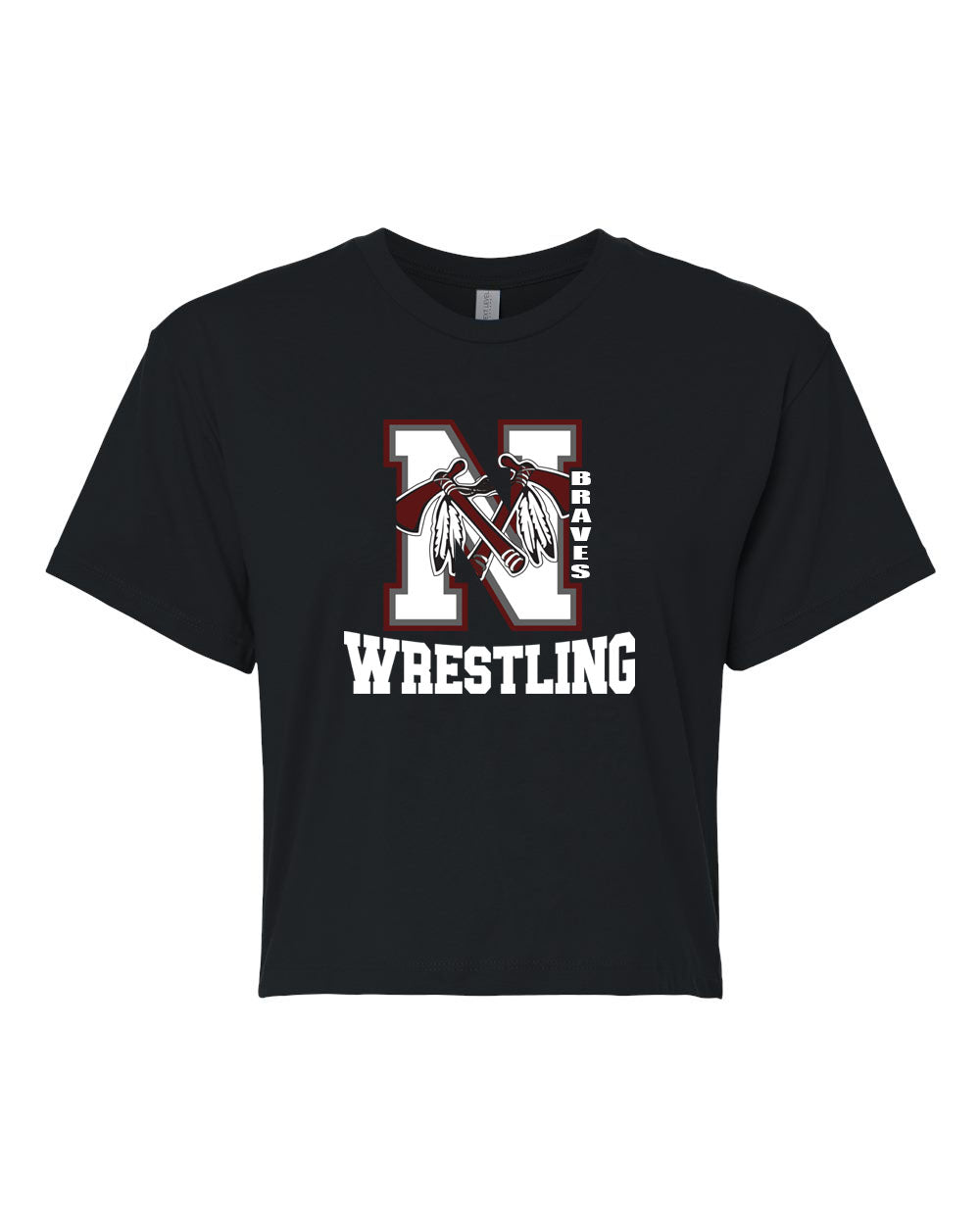 Newton wrestling Design 1 Crop Top