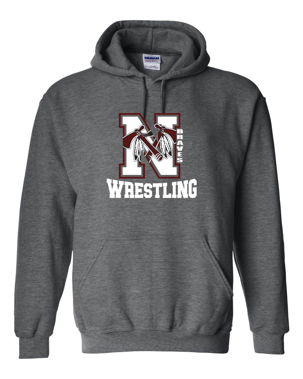 Newton Wrestling Design 4 Hooded Sweatshirt
