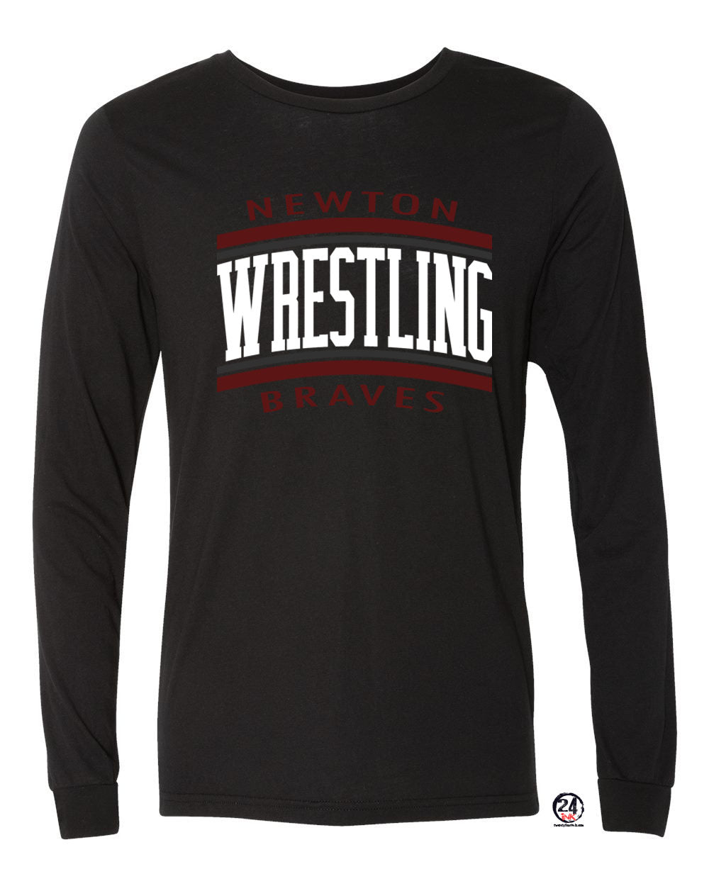 Newton Wrestling Design 2 Long Sleeve Shirt