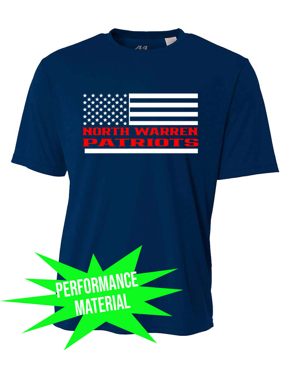 North Warren Performance Material design 8 T-Shirt