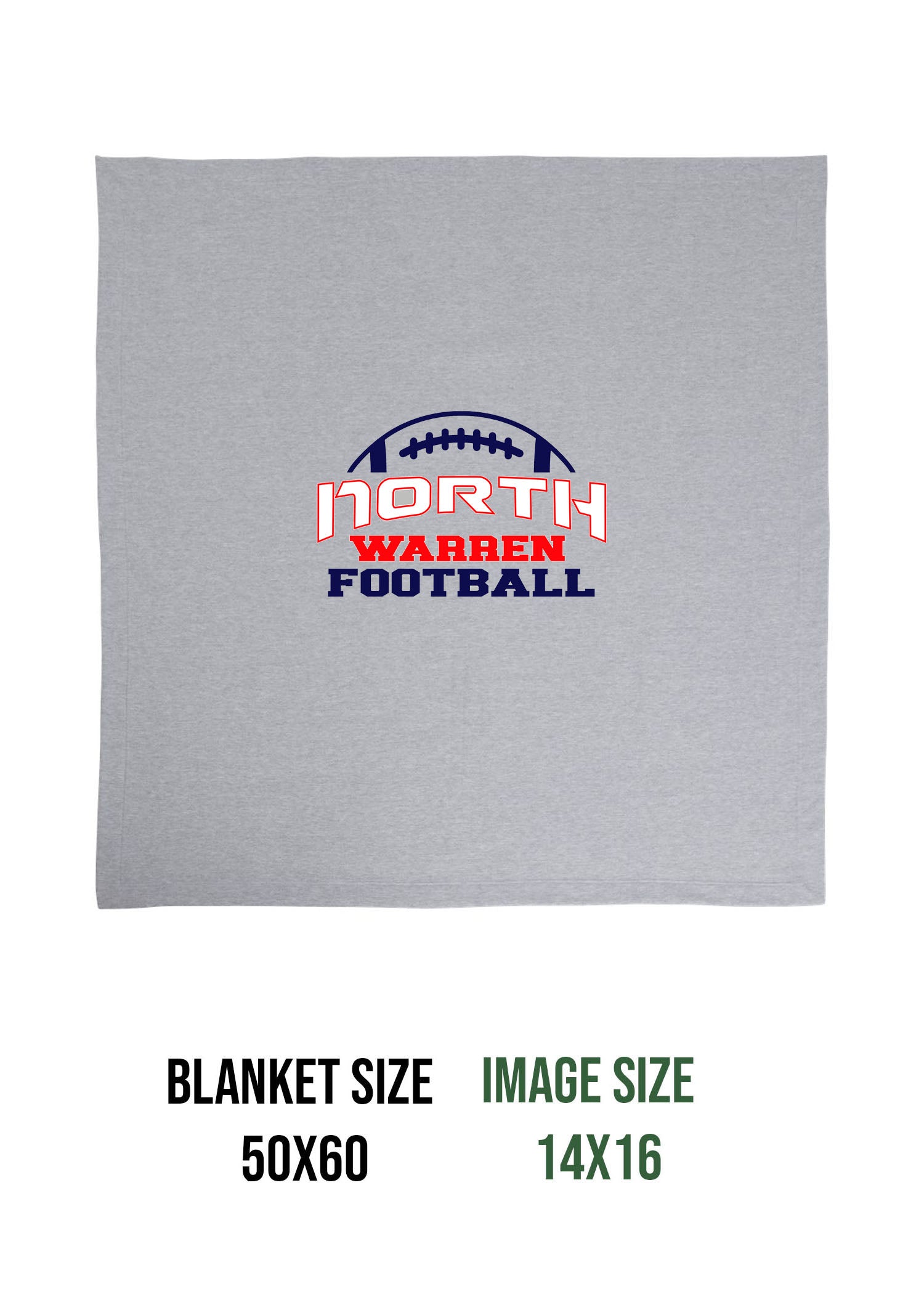 NW Football Design 1 Blanket