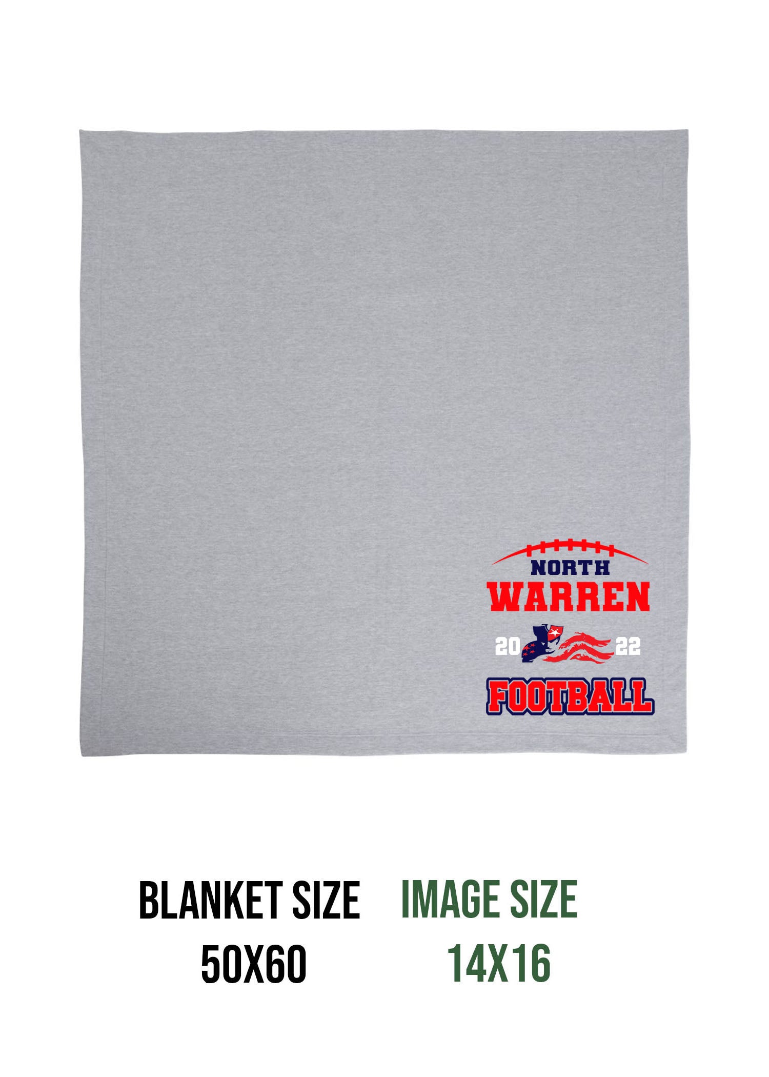 NW Football Design 2 Blanket