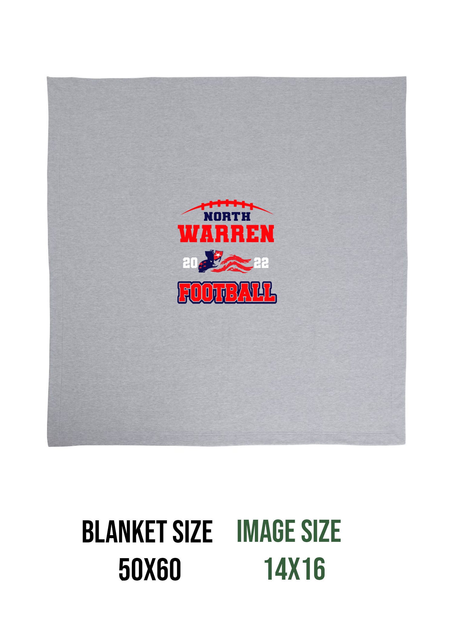 NW Football Design 2 Blanket