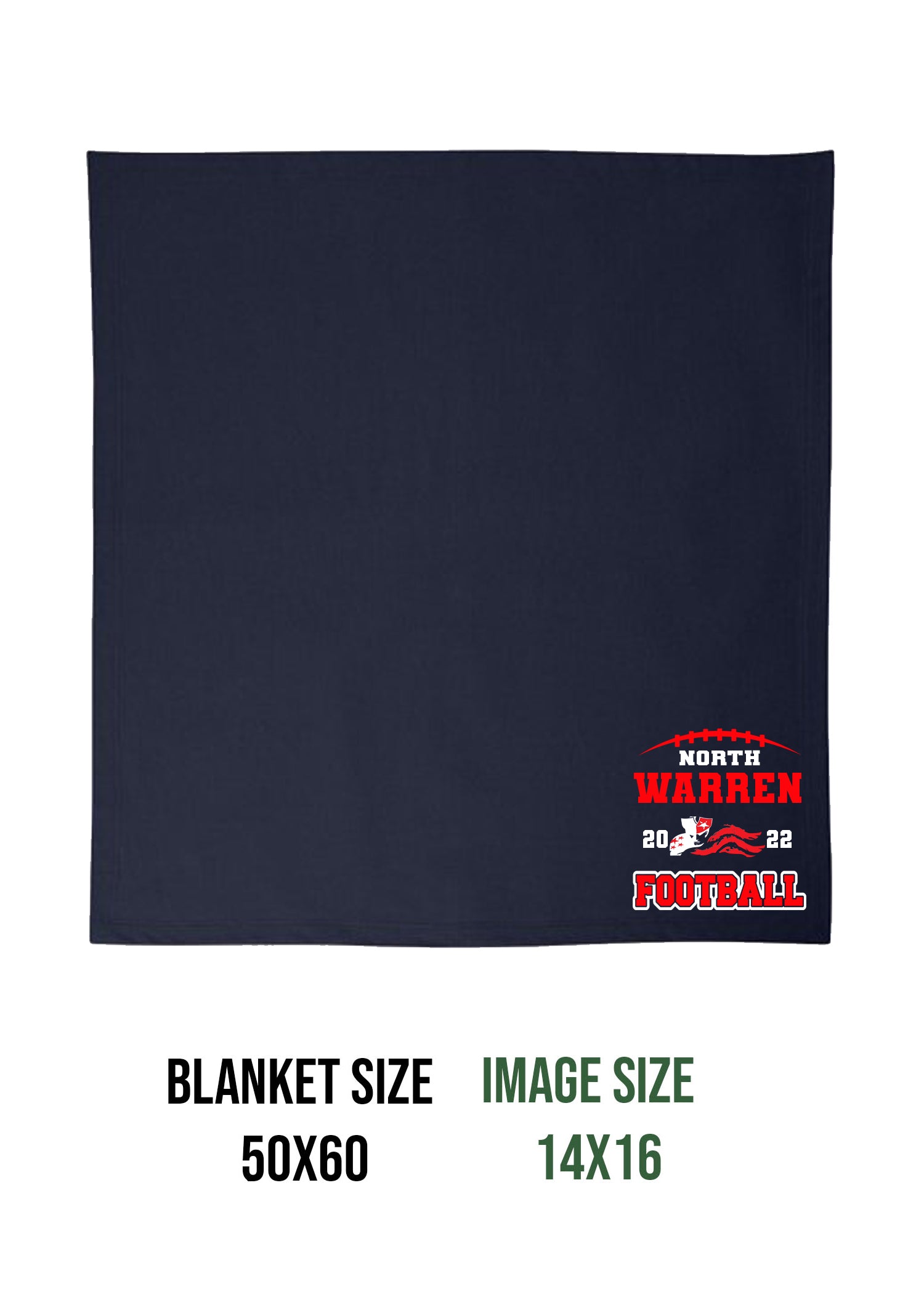 NW Football Design 2 Blanket
