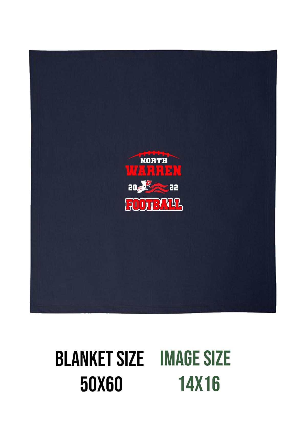 NW Football Design 2 Blanket