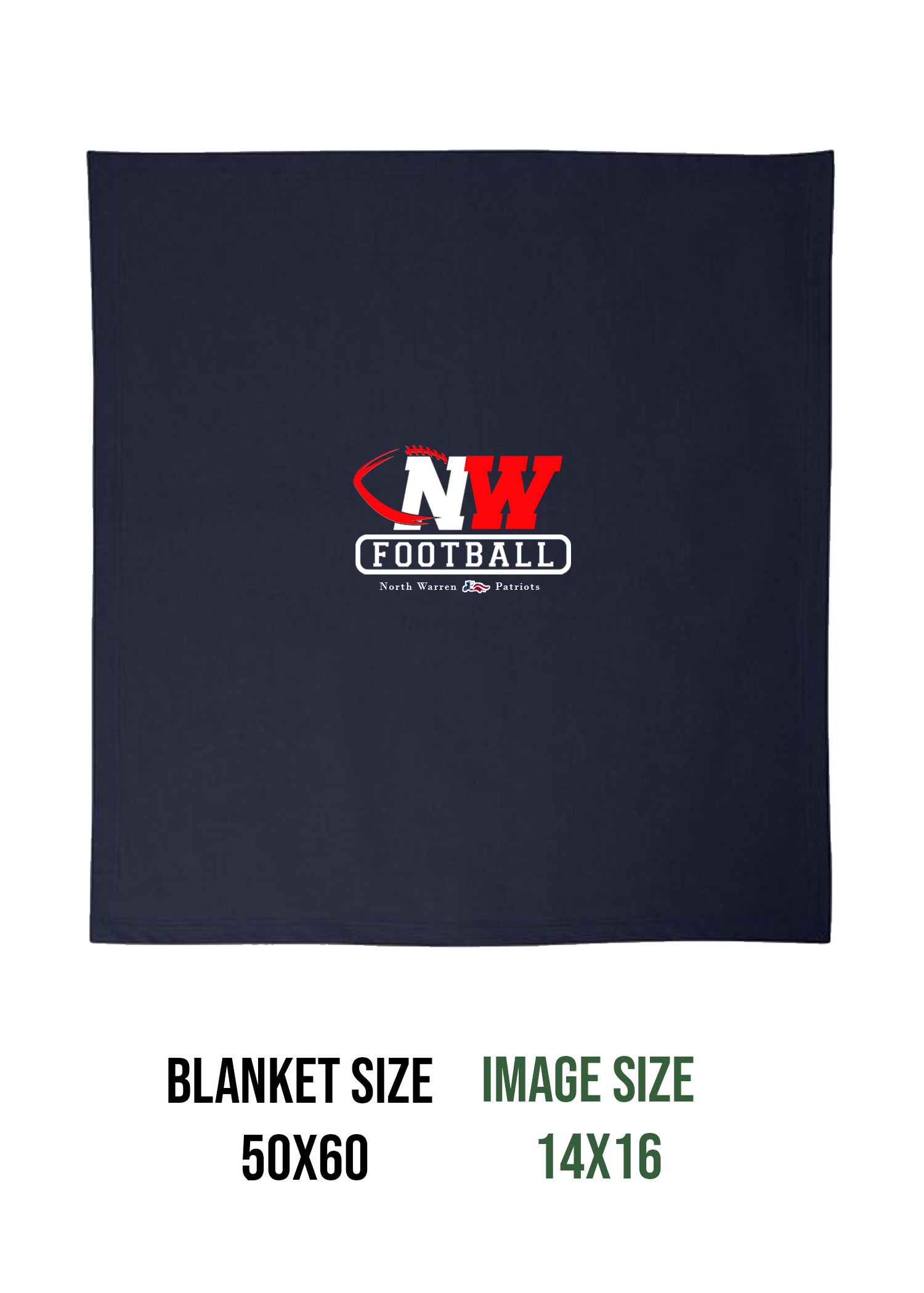 NW Football Design 3 Blanket