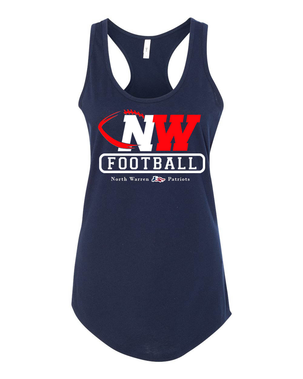 NW Football Design 3 Racerback Tank Top