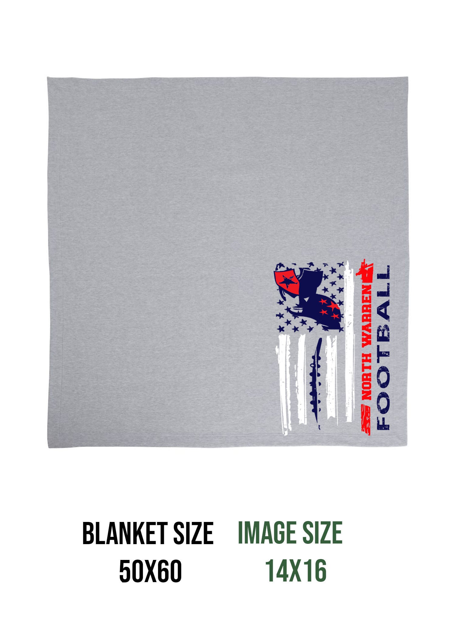 NW Football Design 4 Blanket